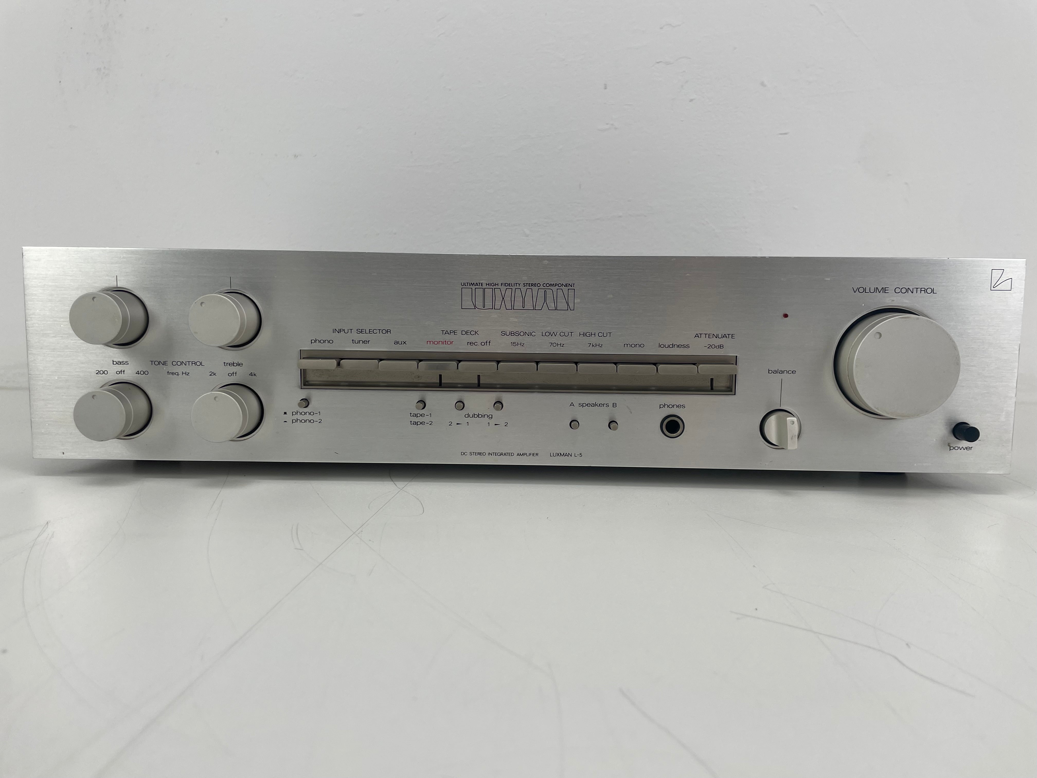 Luxman - L-5 - Stereo Integrated Amplifier - Inc. Measuring rapport