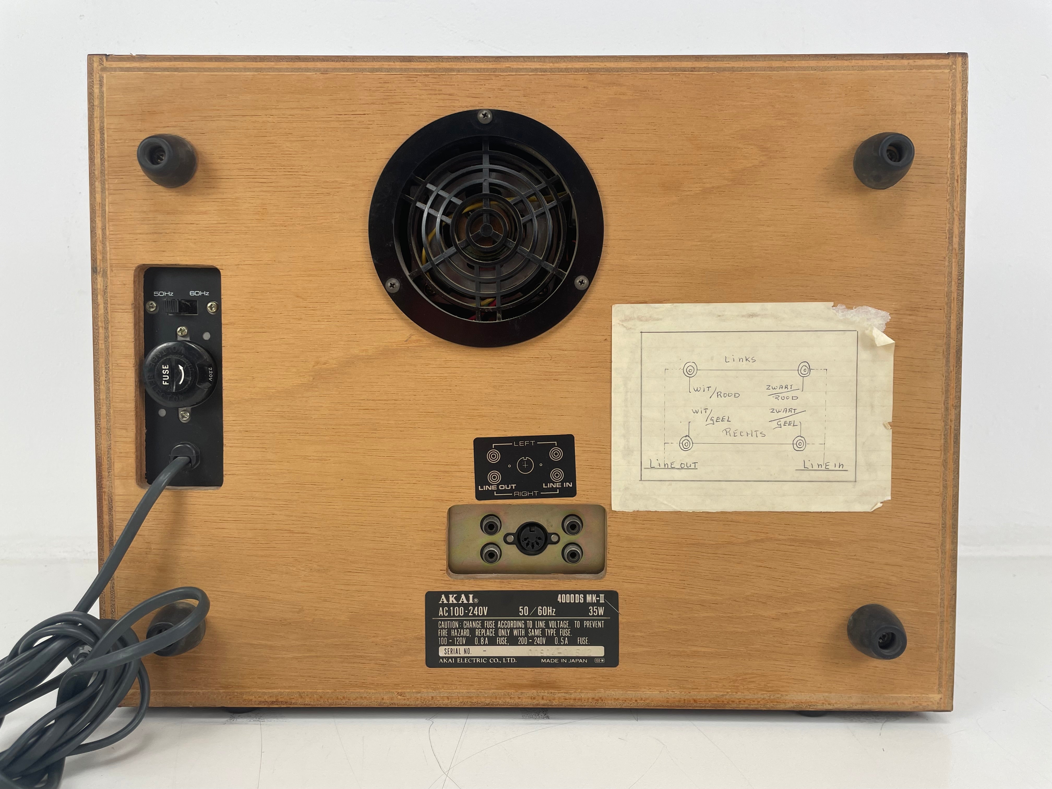 AKAI - 4000DS MK2 - Spoelbandrecorder - Onderhouden