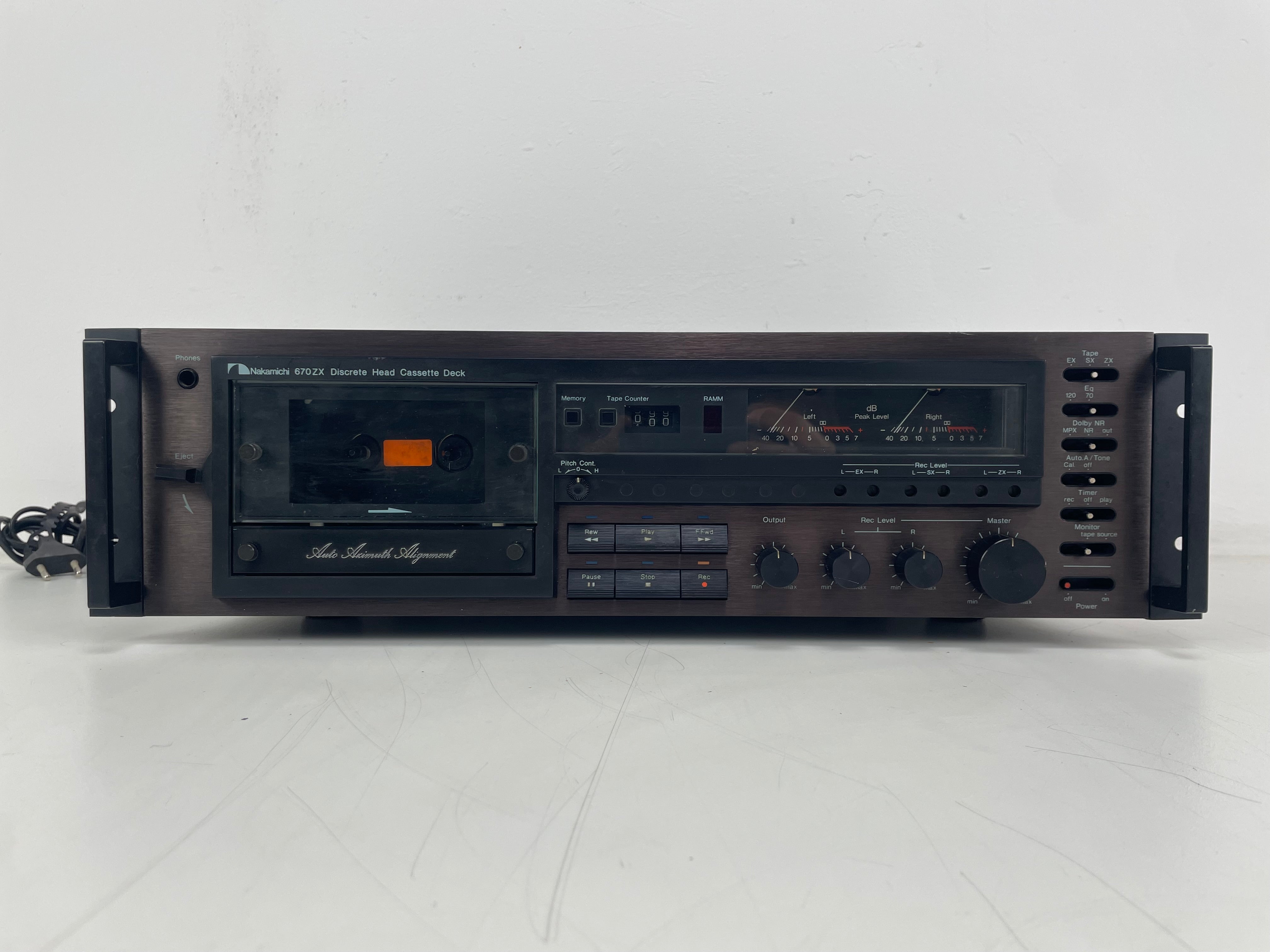 Nakimichi - 670ZX - Cassette Deck - Dolby NR/MPX - 3-Head -  Serviced (Repaired)