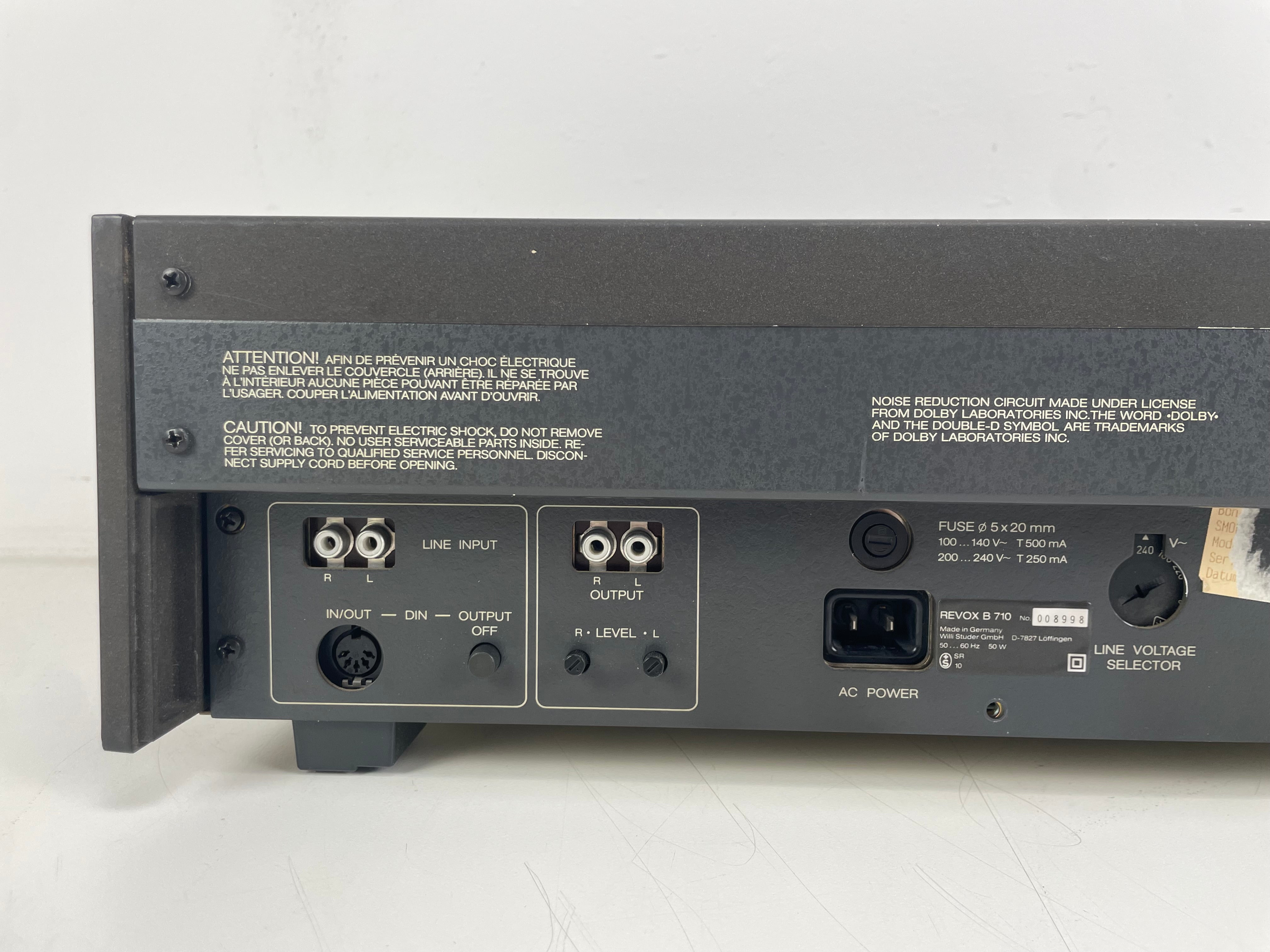 Revox (Studer) - B710 MKI-  Cassette Tape Deck