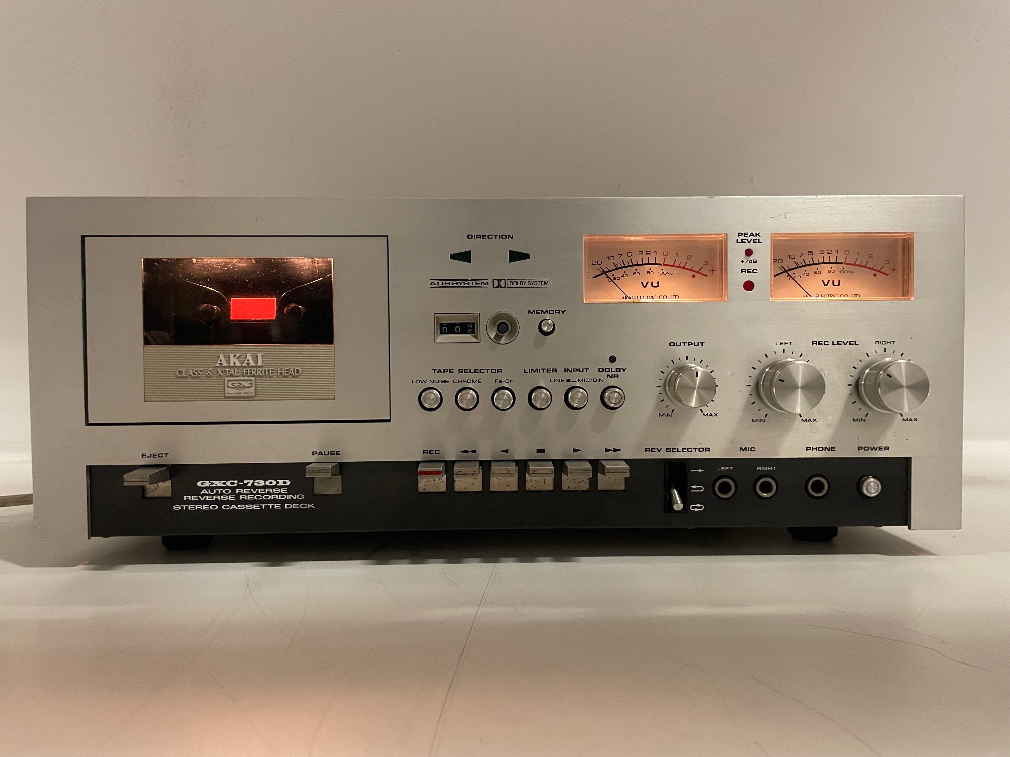 AKAI - GXC-730D - 3 Head Stereo Cassette Deck - Glass Head - Serviced