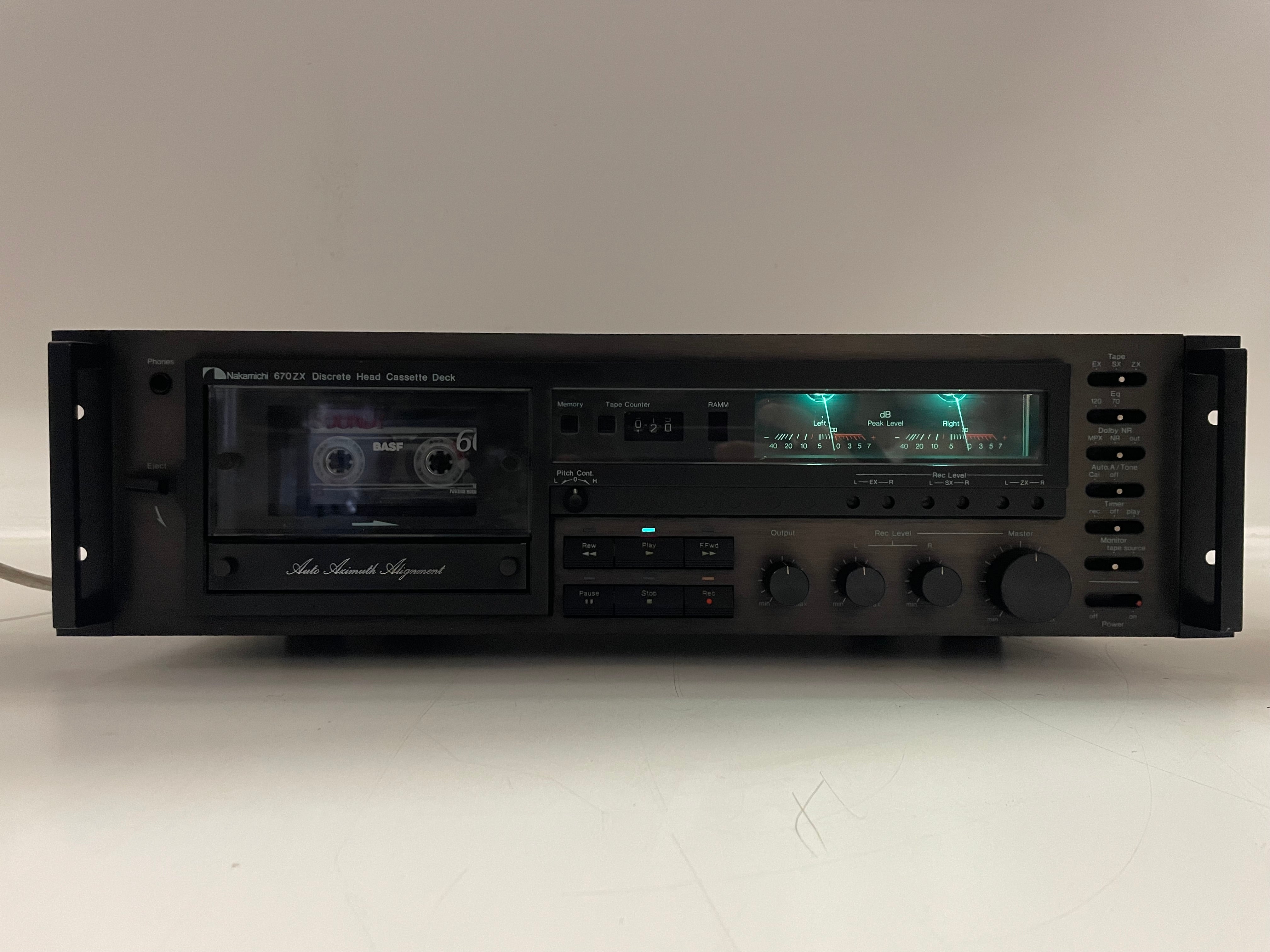 Nakimichi - 670ZX - Cassette Deck - Dolby NR/MPX - 3-Head -  Serviced (Repaired)