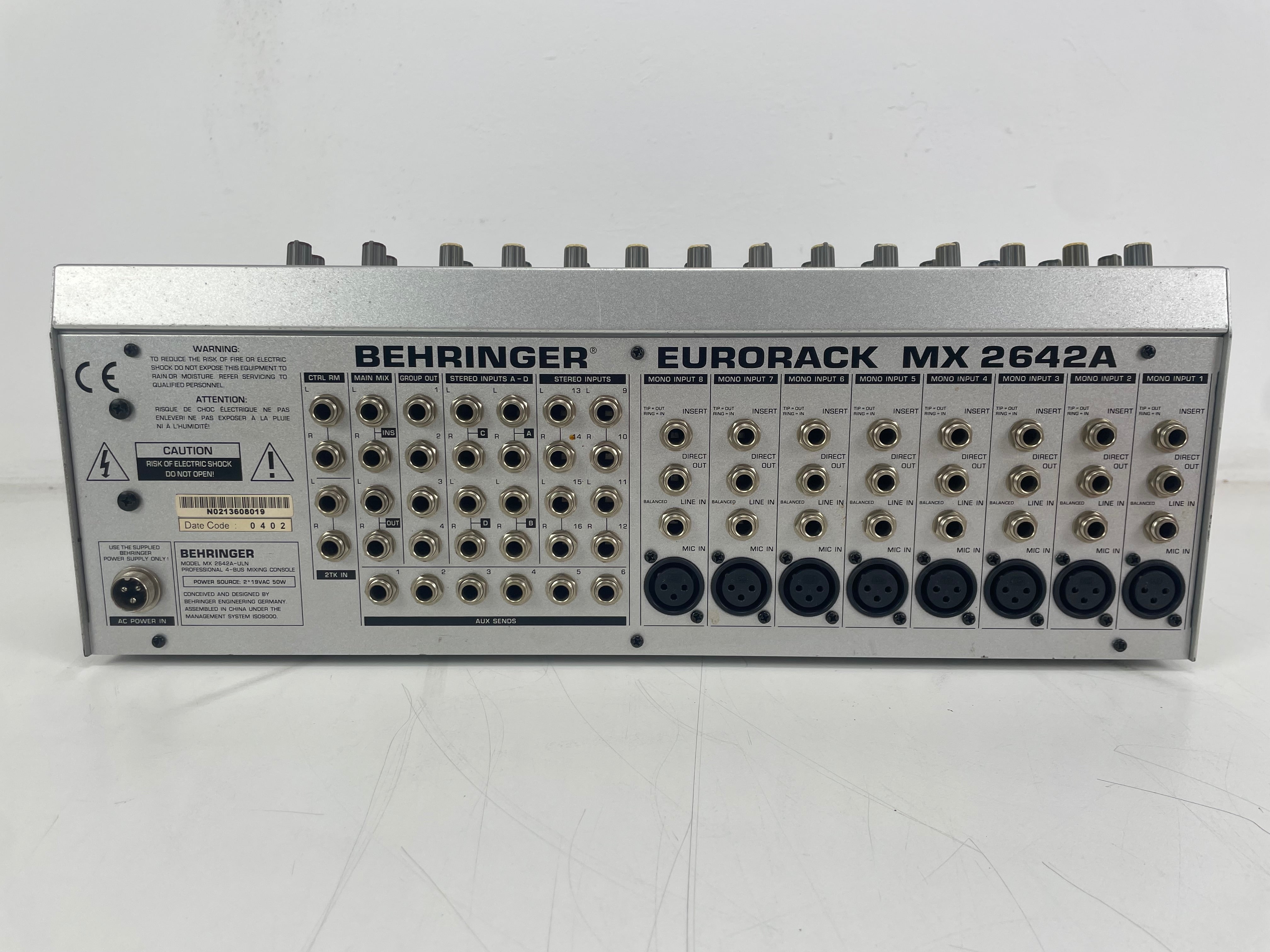 Behringer - Eurorack - MX2642A - 16 Channel Mixer - Inc. Powersupply