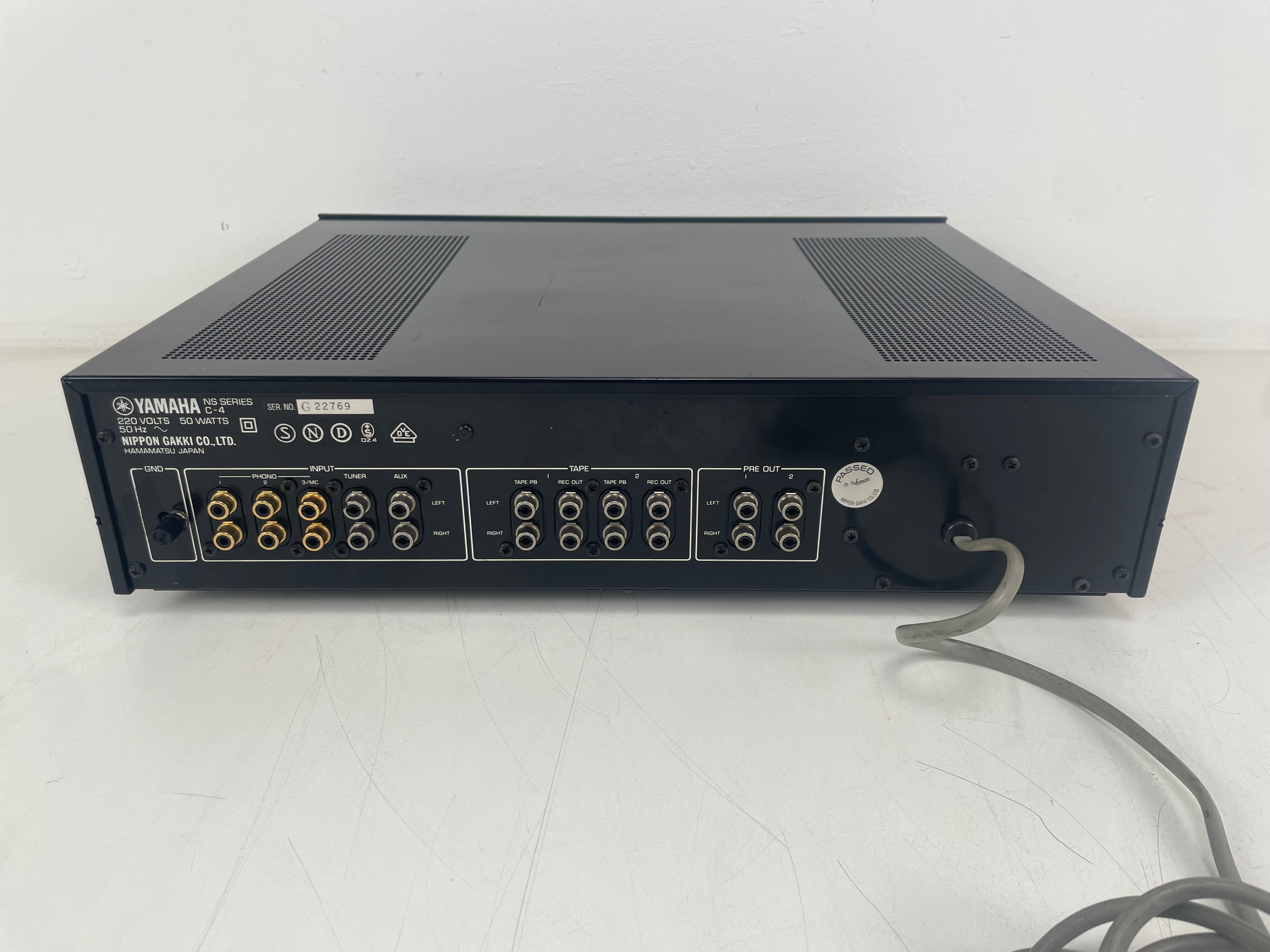 Yamaha - C-4 - Stereo Control Amplifier - Pre-Amplifier - Serviced (Repaired)