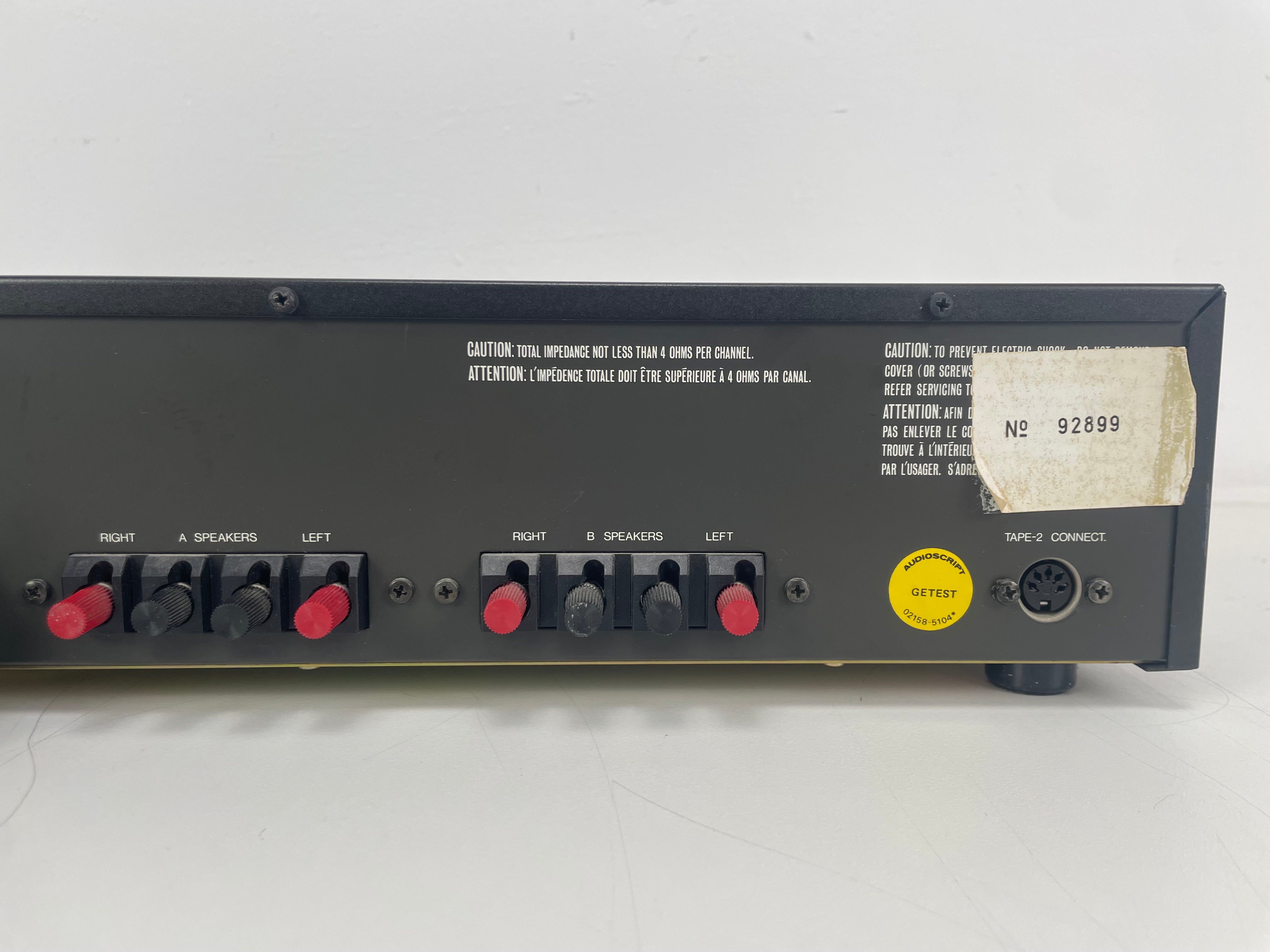 Luxman - L-5 - Stereo Integrated Amplifier - Inc. Measuring rapport