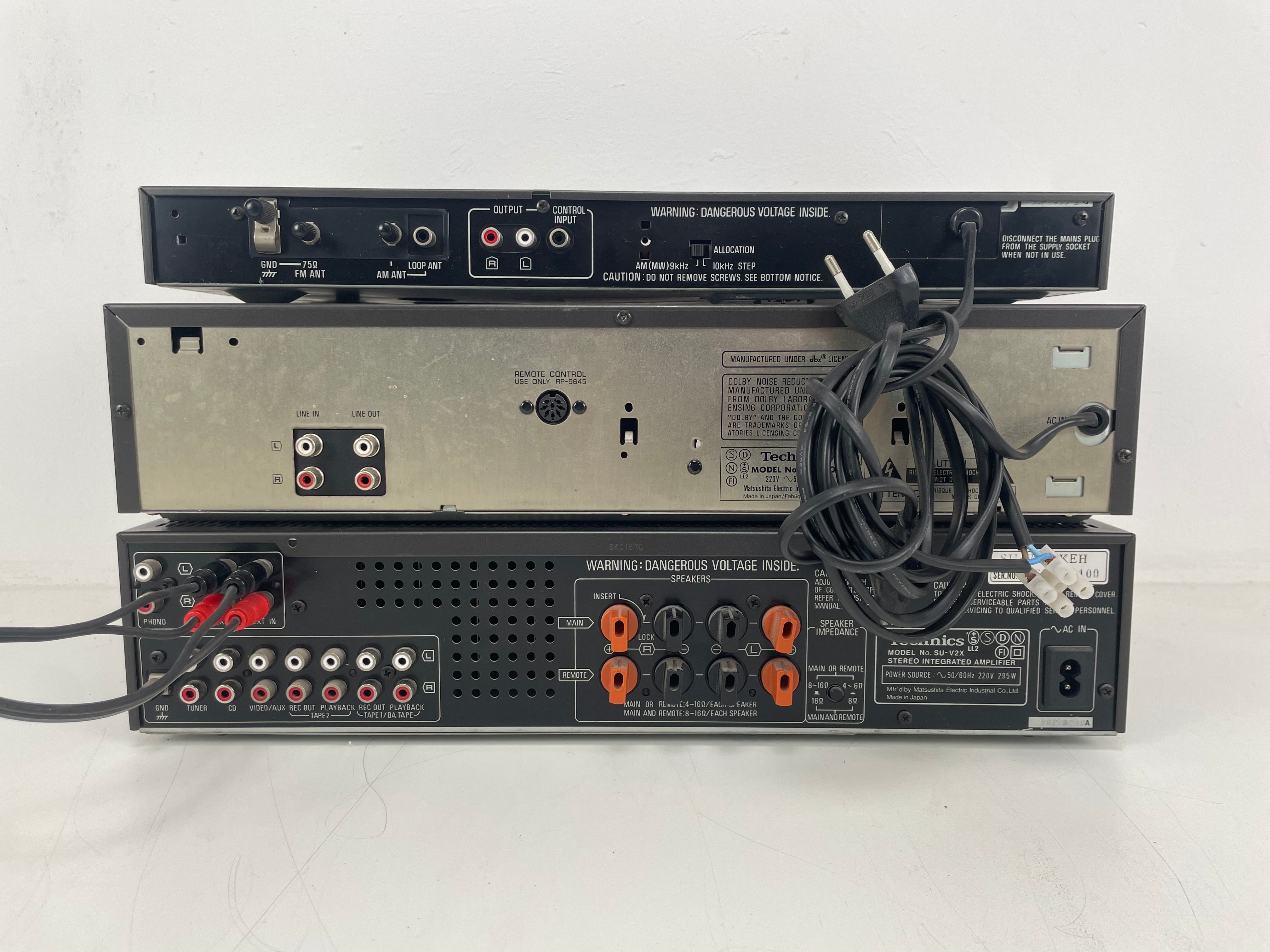 Technics - SU-V2X/RS-B50/ST-G5 - FM/AM Tuner, Stereo Cassette Deck, Stereo Integrated Amplifier