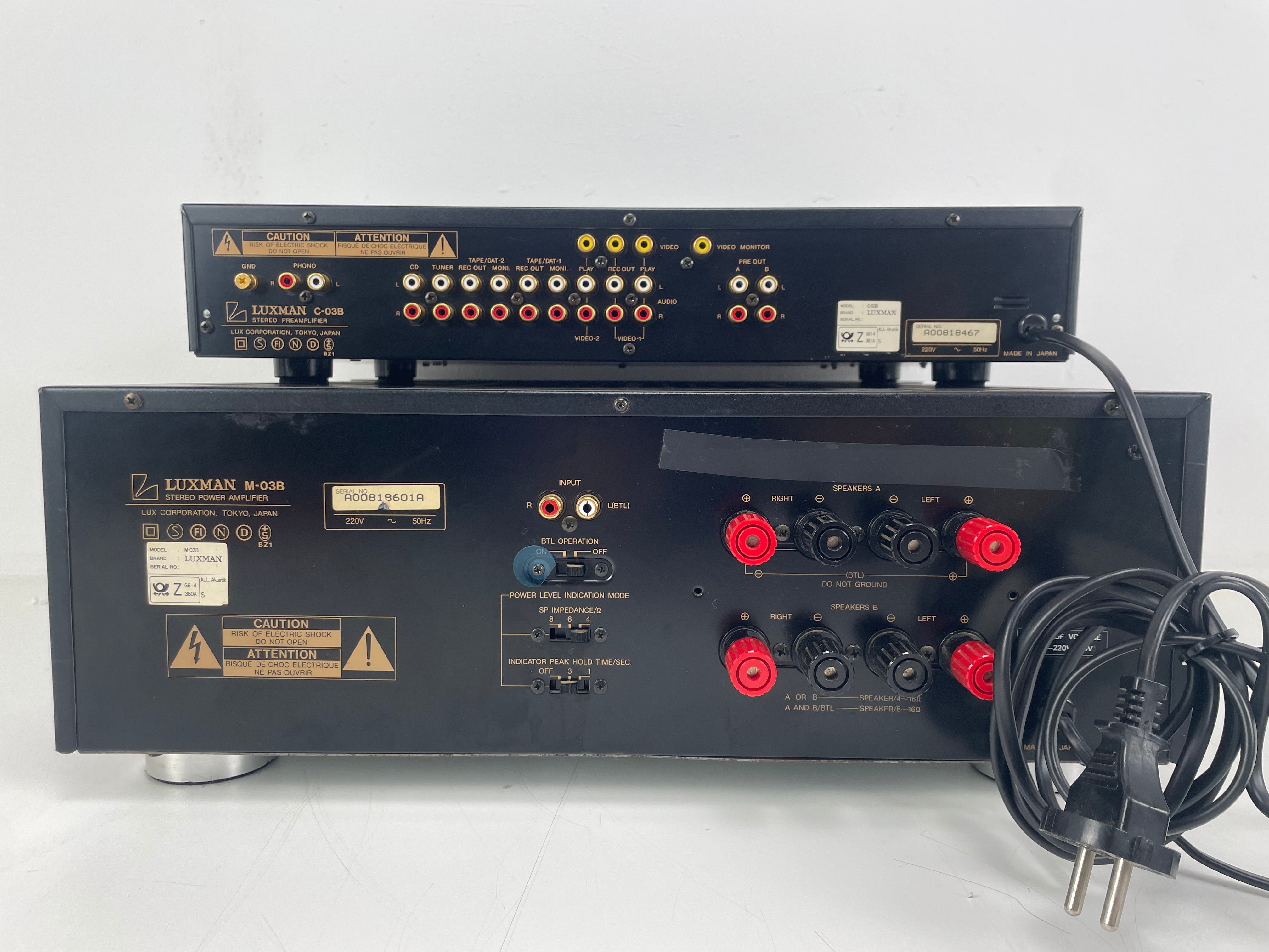 Luxman - M-03B & C-03B - Pre/Power-amp Set