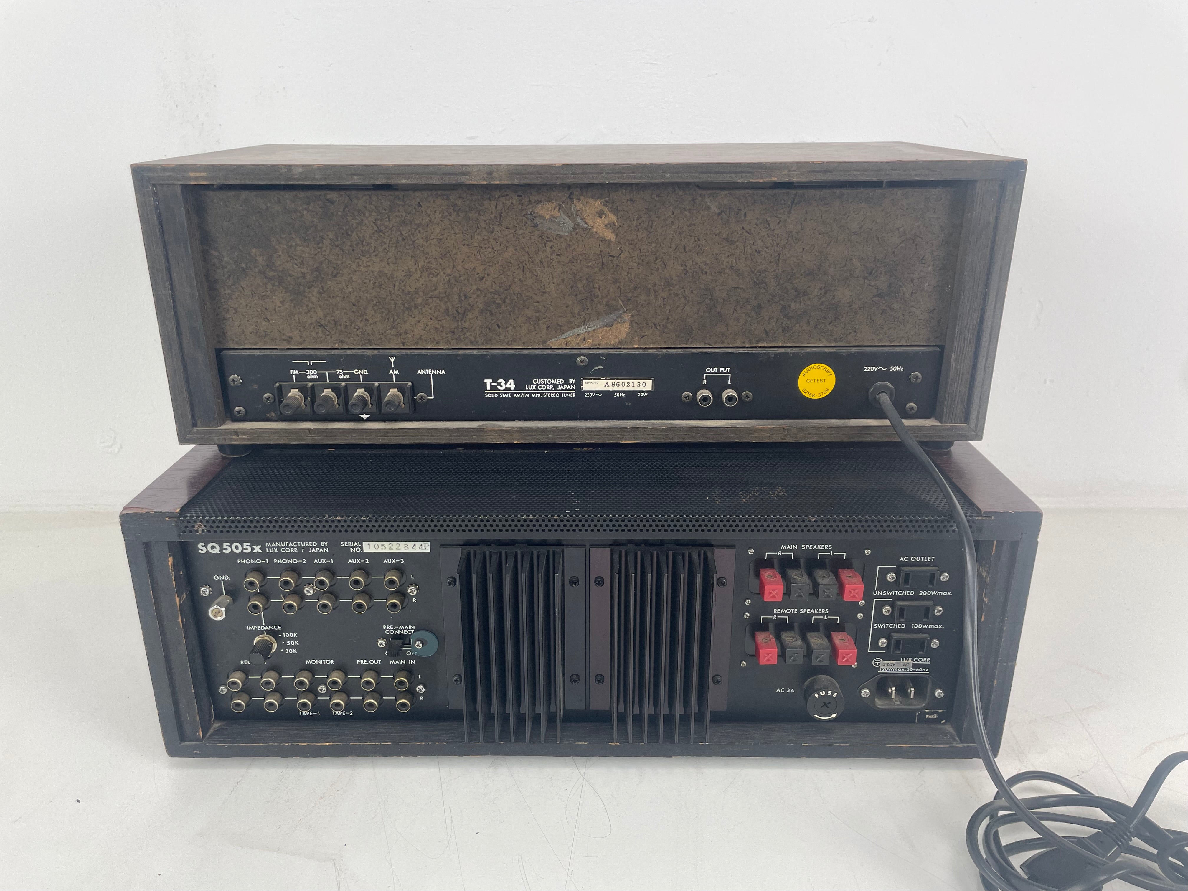 Luxman - SQ-505X/T34 - Stereo Amplifier/Tuner - Set - Used in Amsterdam Empire