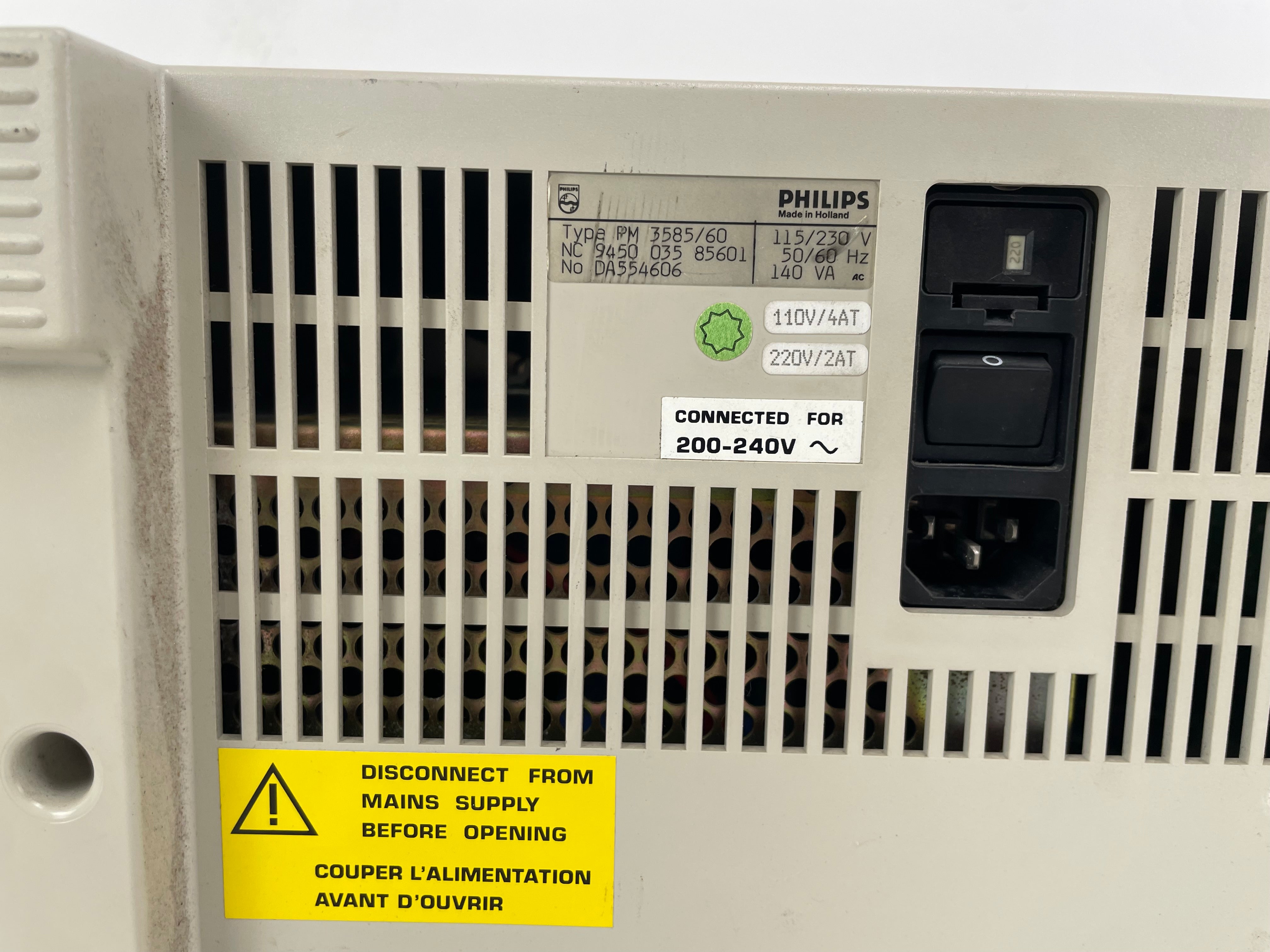Philips - PM3595 - Logic Analyzer - 200 MHz - Untested