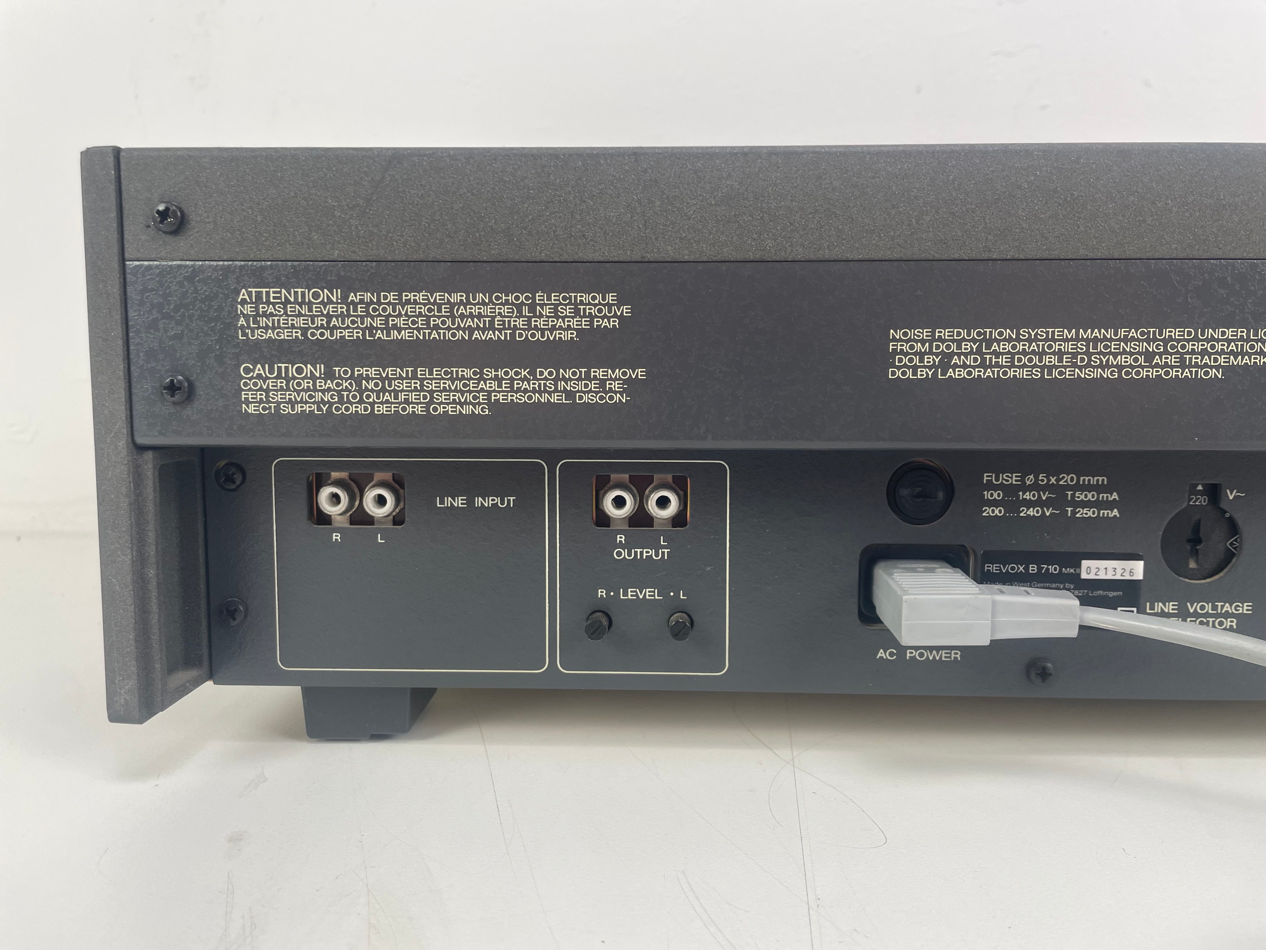 Revox - B710 MK2 - Cassettedeck