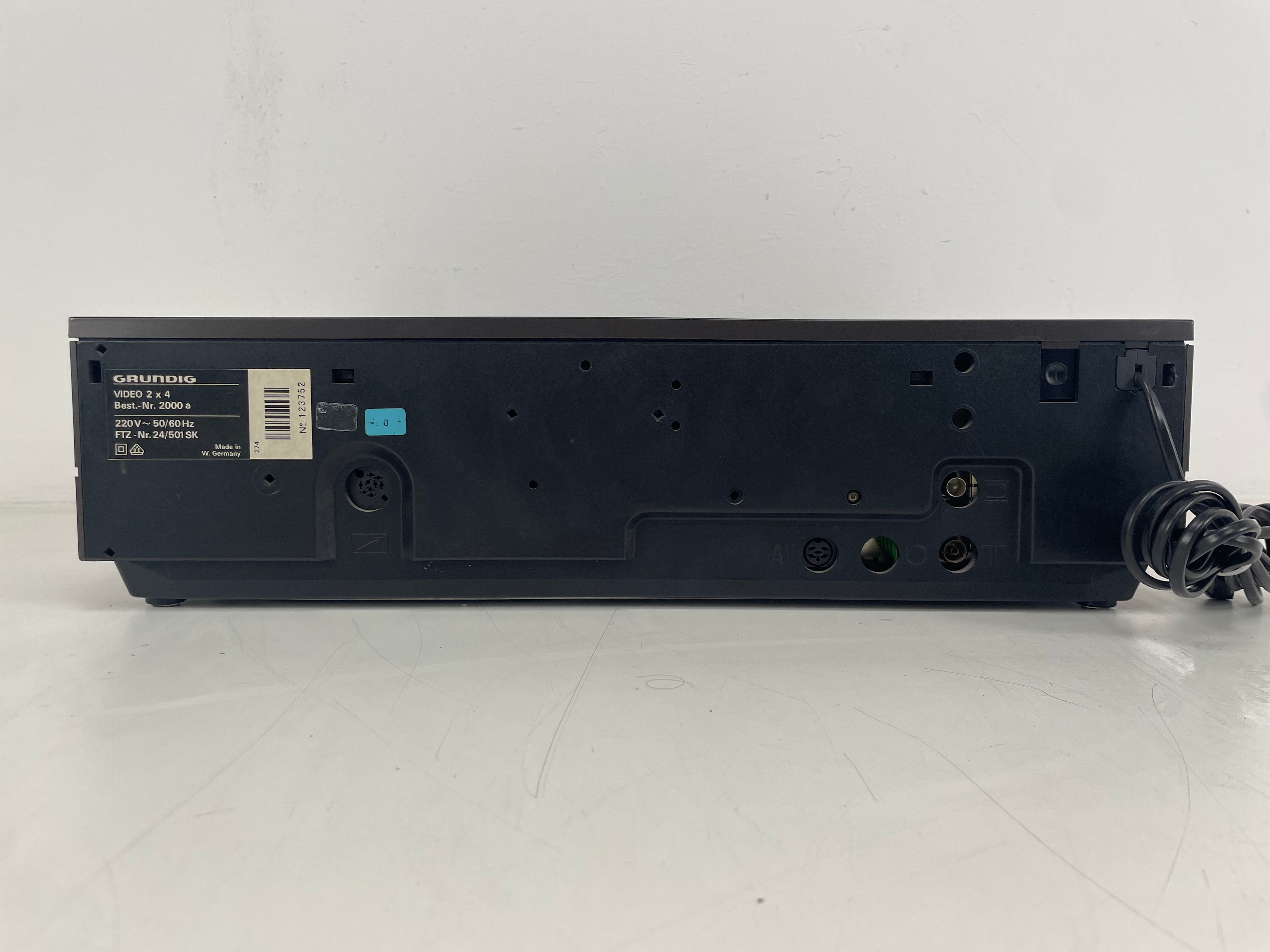 Grundig 2000a Video 2x4 – Video2000 – Video Cassette Recorder – Serviced (Recapped/Repaired)
