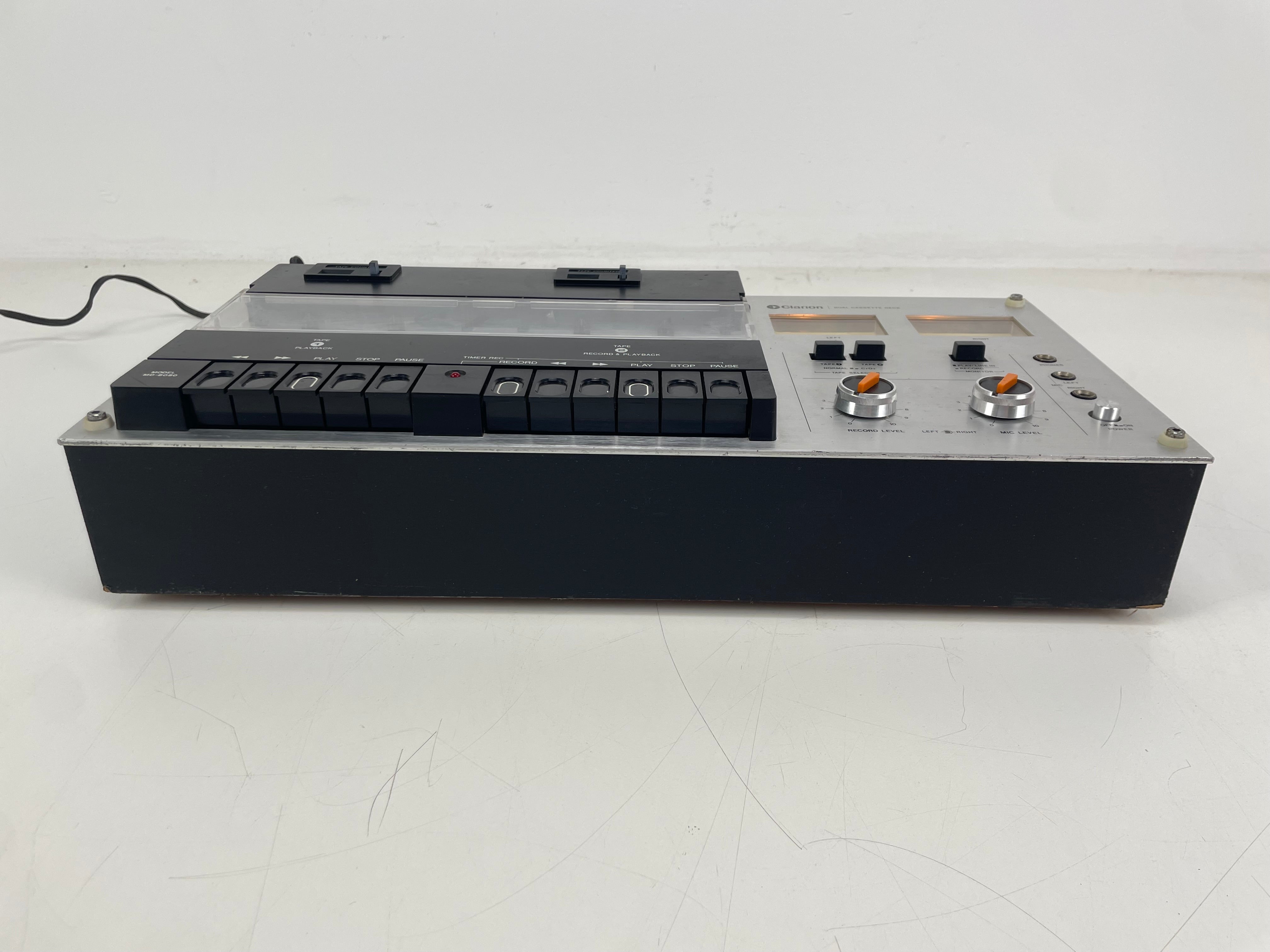 Clarion - MD-8080G - Double Cassette Deck - Cassette Duplicator