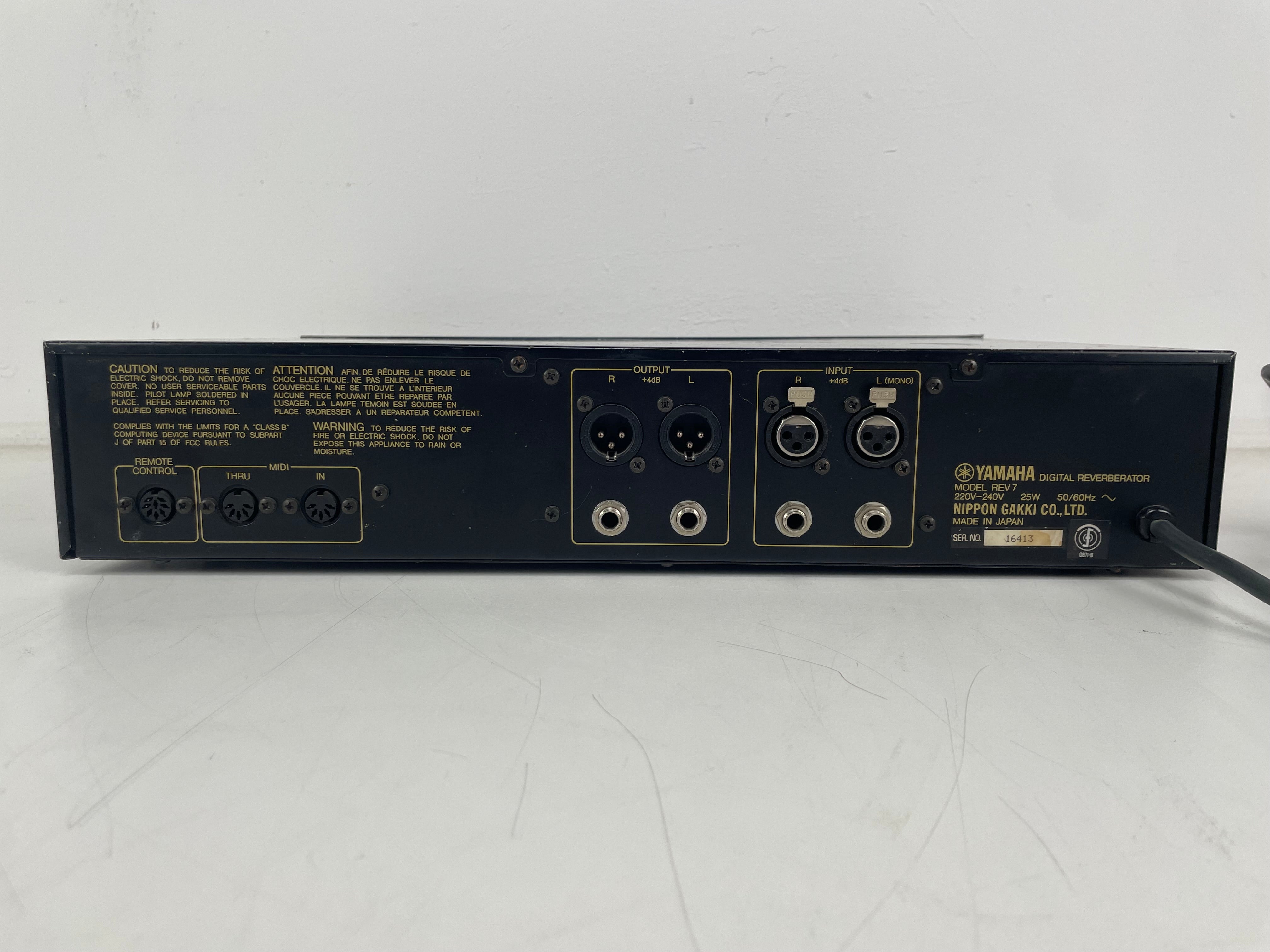 Yamaha - REV7 - V1.0 8505 - Digital Reverberator - Effects Processor