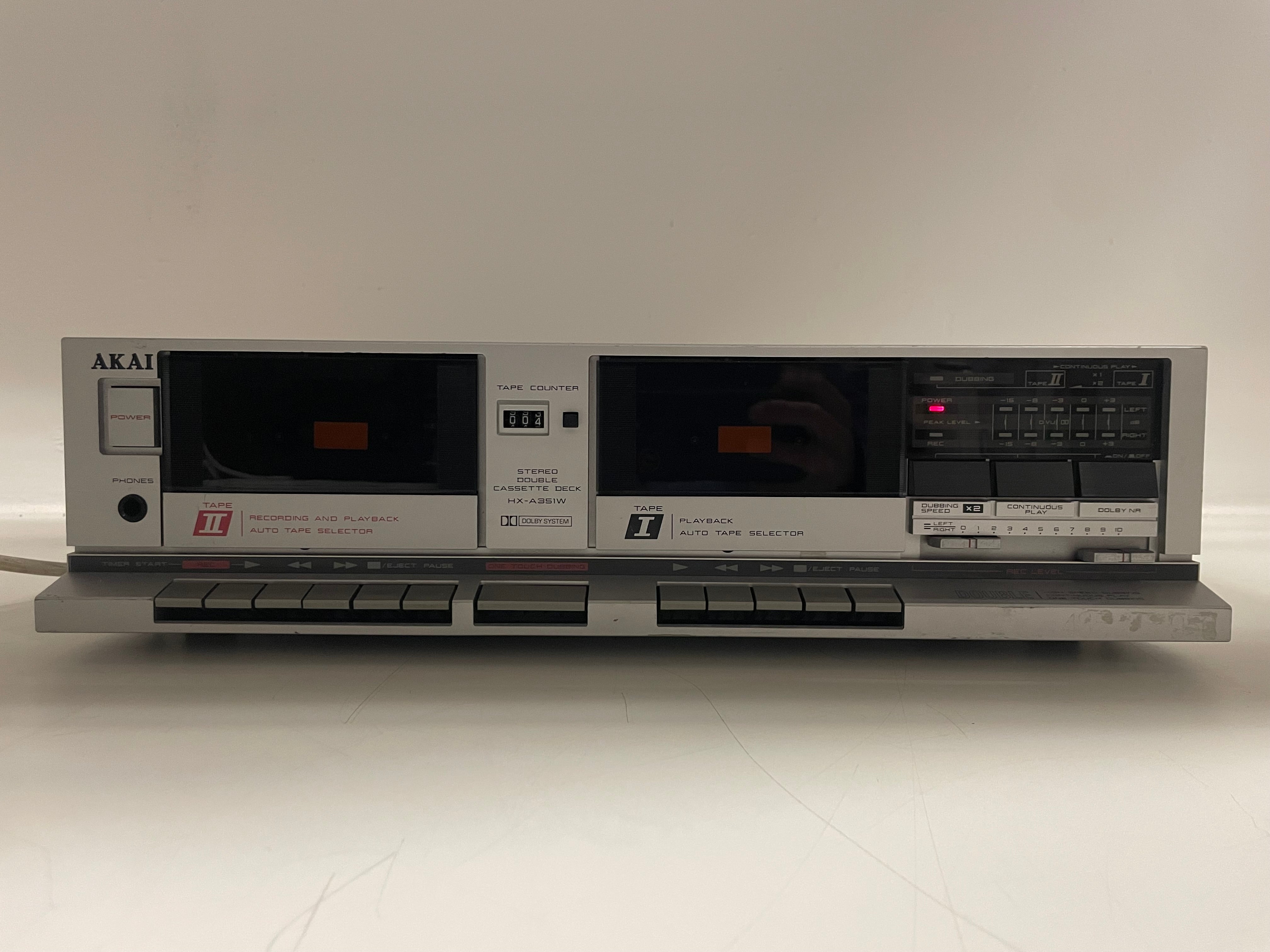 Akai - HX-A351W - Double Cassete Deck - New Belts