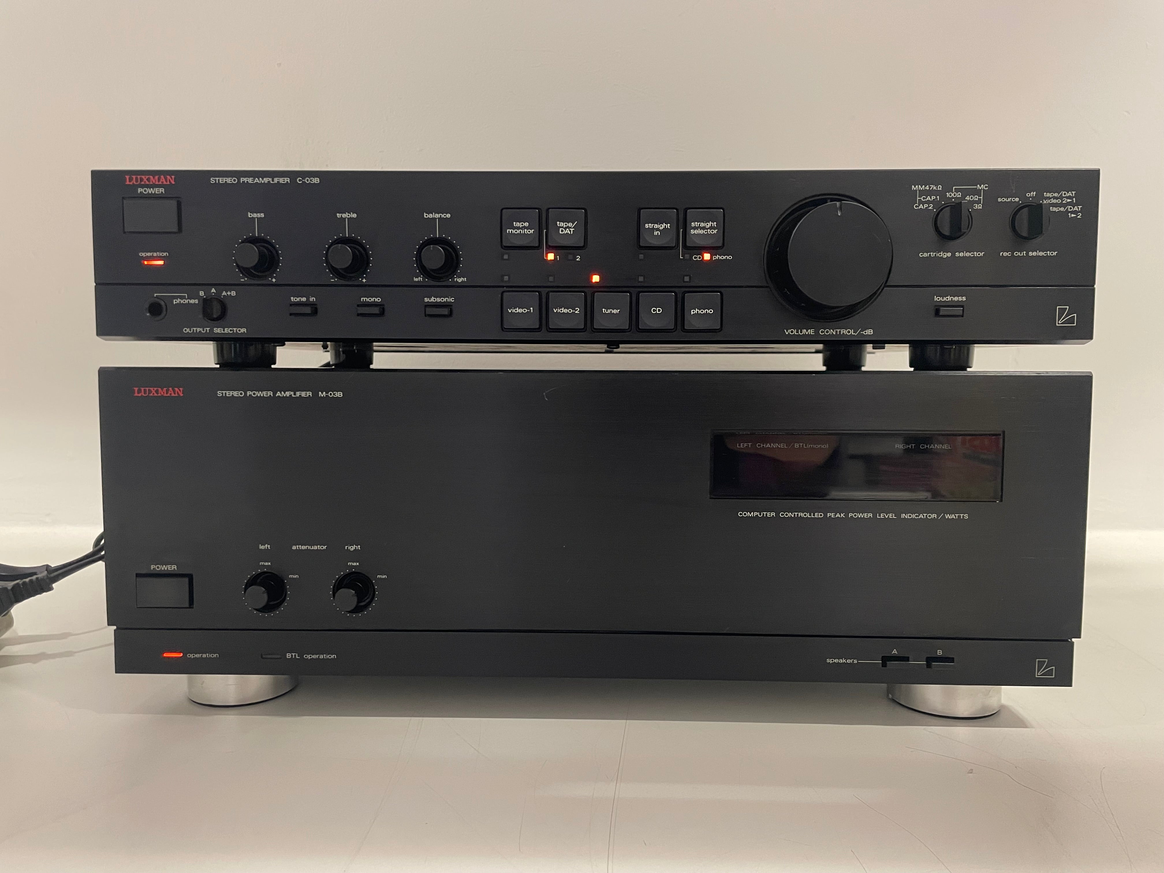 Luxman - M-03B & C-03B - Pre/Power-amp Set