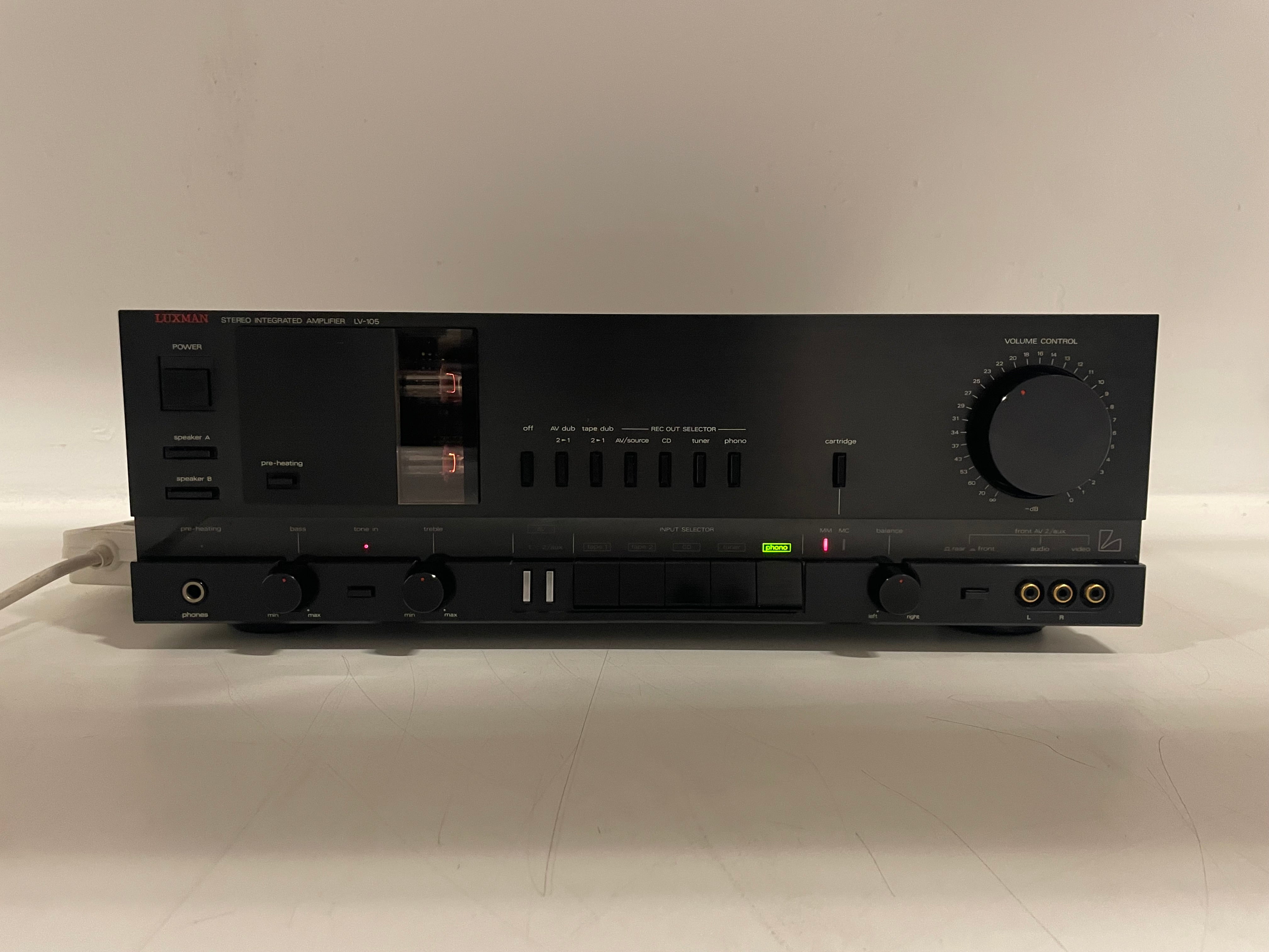 Luxman - LV-105 - Stereo Integrated Amplifier - Inc. Original Box/Manual - Mint - Serviced (Repaired)