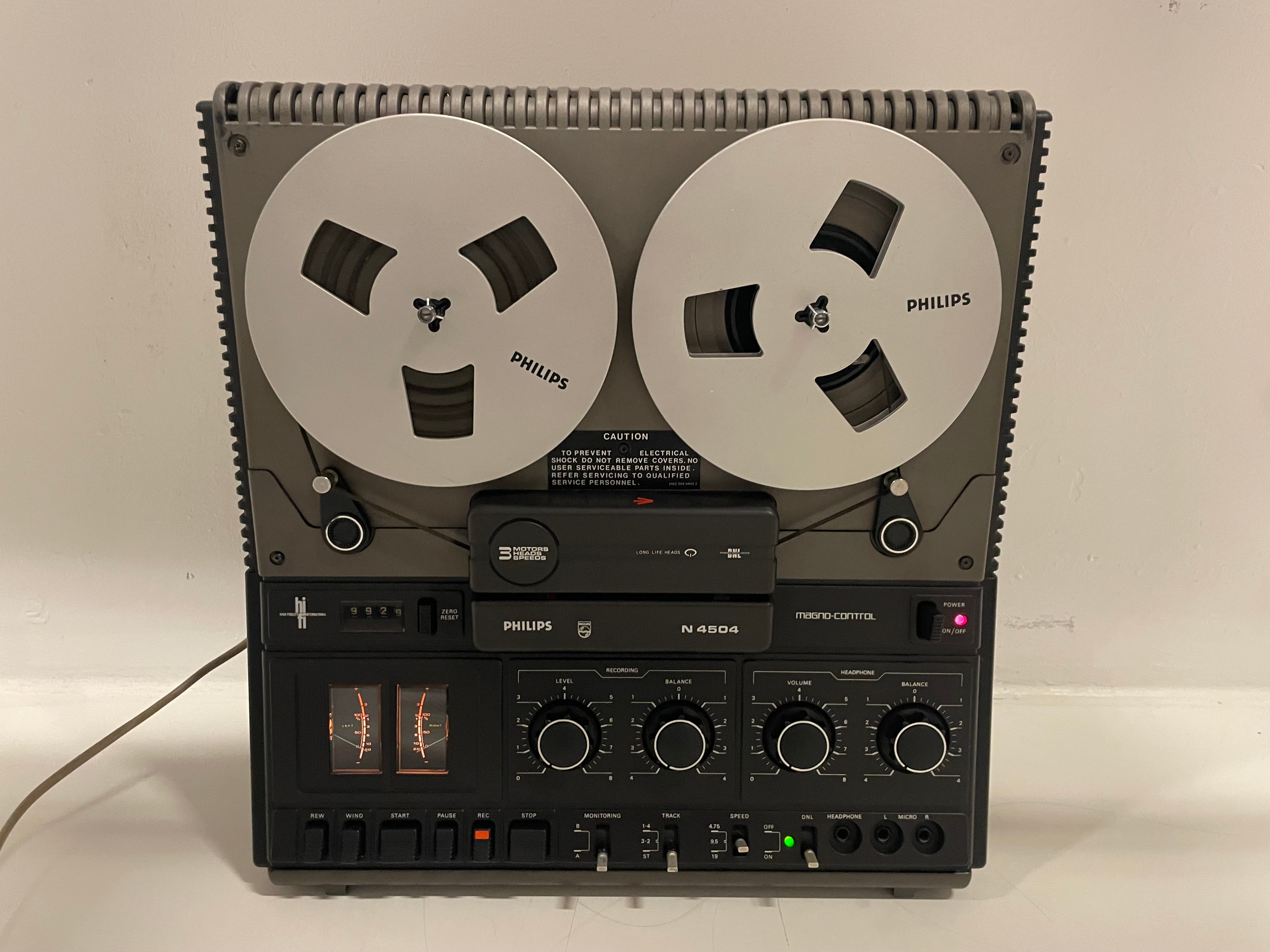 Philips - N4504 - 18CM Reel-to-Reel Deck - Serviced (New Belts)