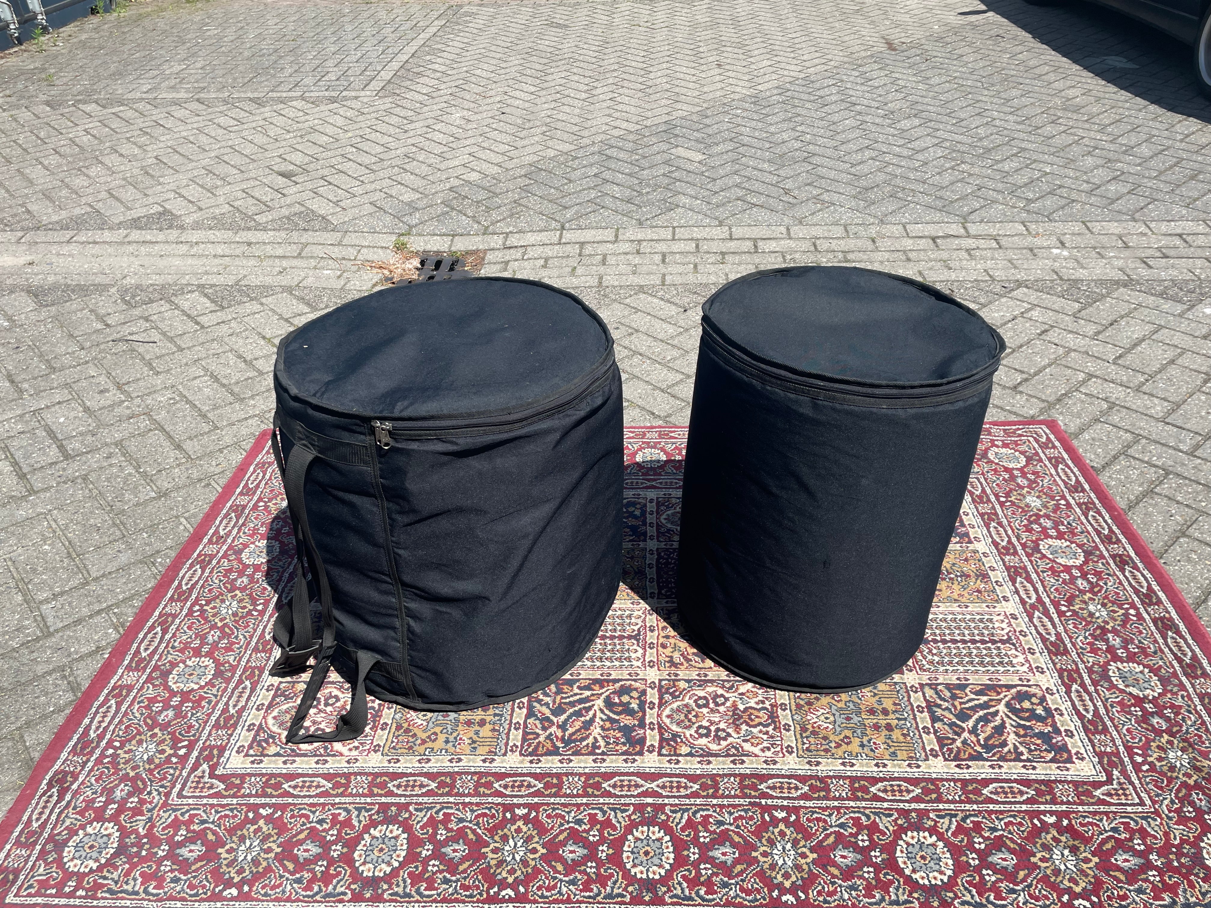 Yamaha - Hipgig – Yellow Drum Kit – Vintage Rare Compact Drum Set - Inc. Cases