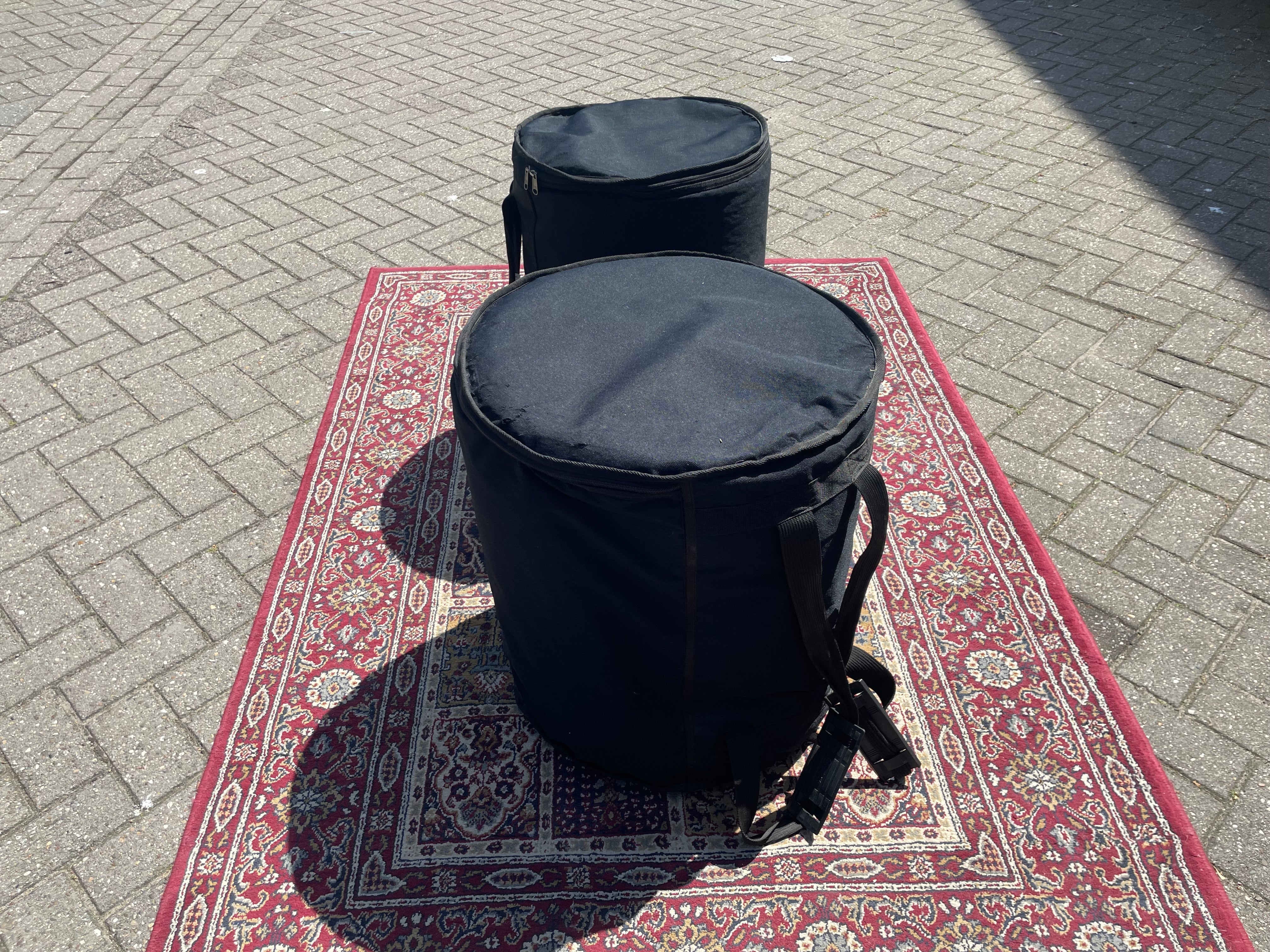 Yamaha - Hipgig – Yellow Drum Kit – Vintage Rare Compact Drum Set - Inc. Cases