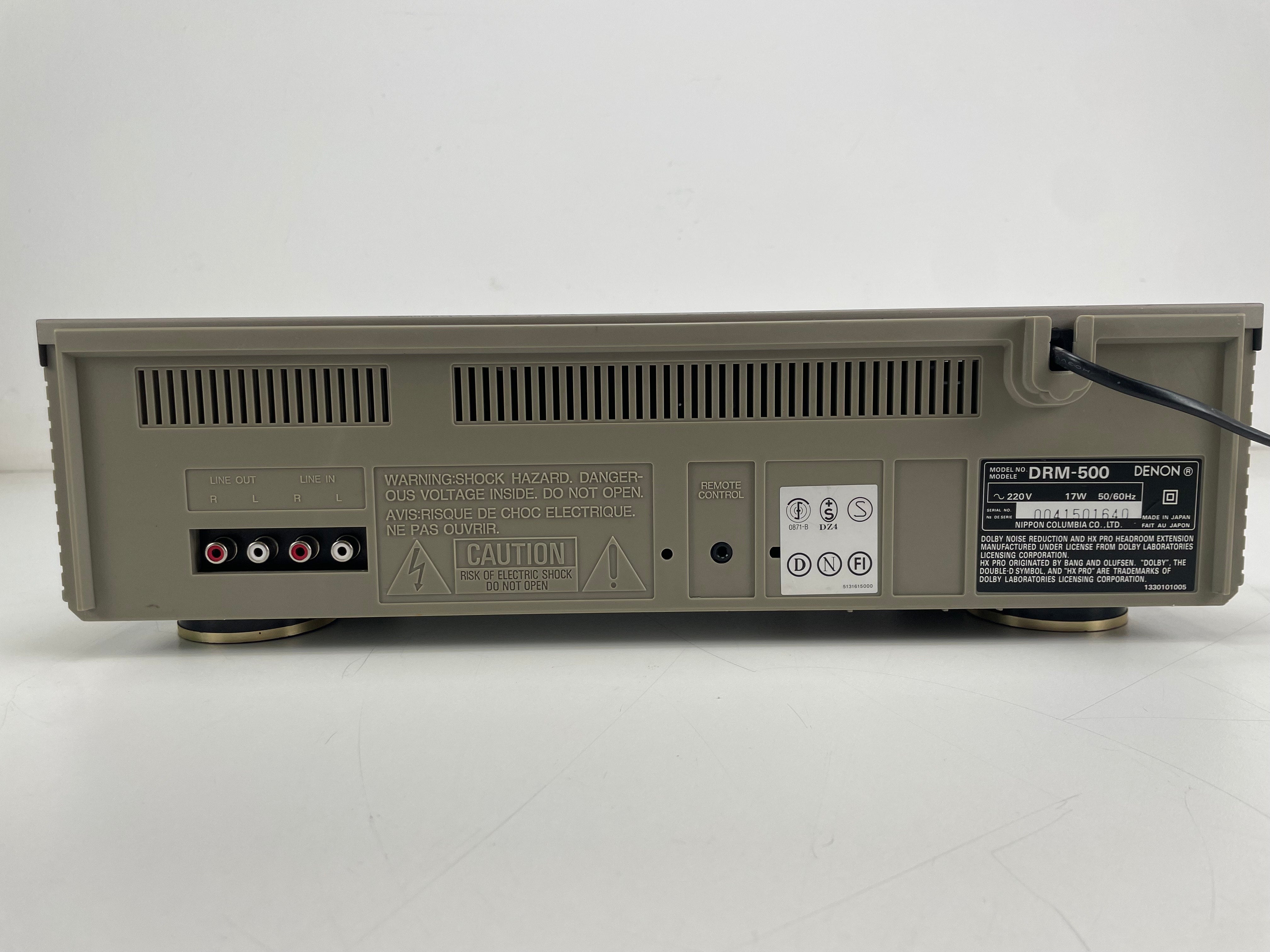 Denon DRM-500 - Stereo cassettedeck - Wit