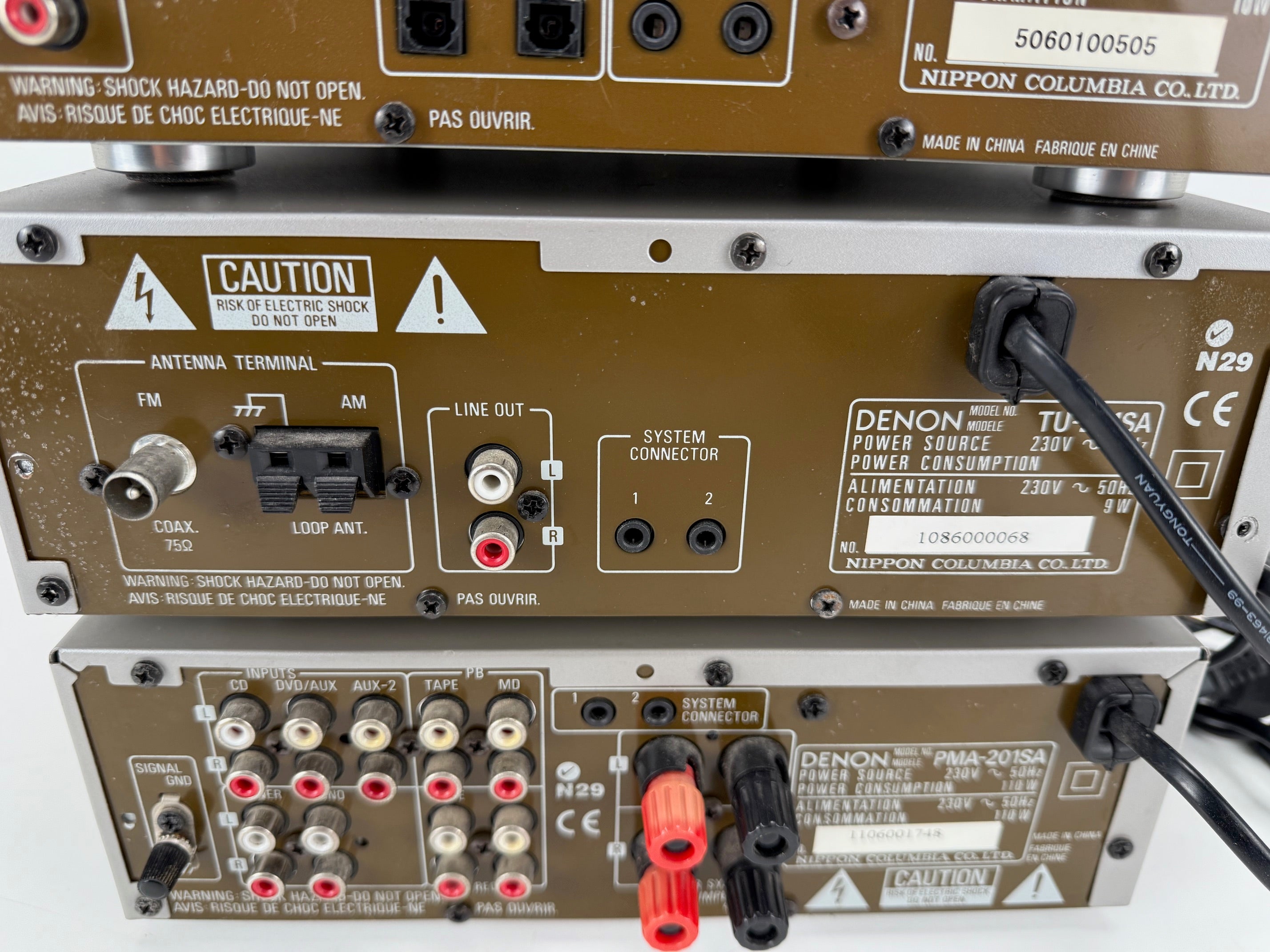 Denon DCD-201SA cd-speler / TU-201SA tuner / PMA-201SA versterkerset