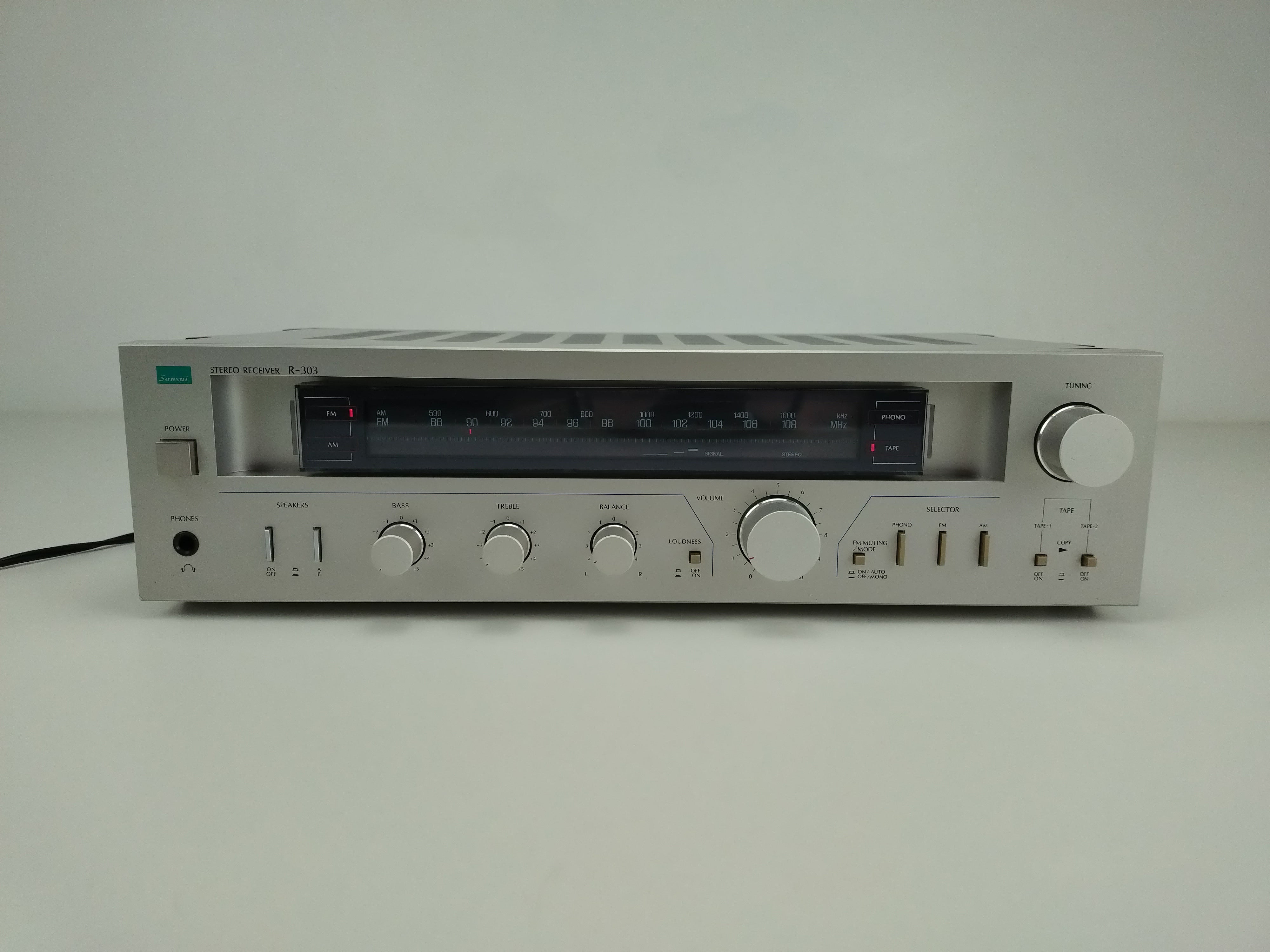 Sansui R-303 ontvanger, gebruikt en in originele doos.