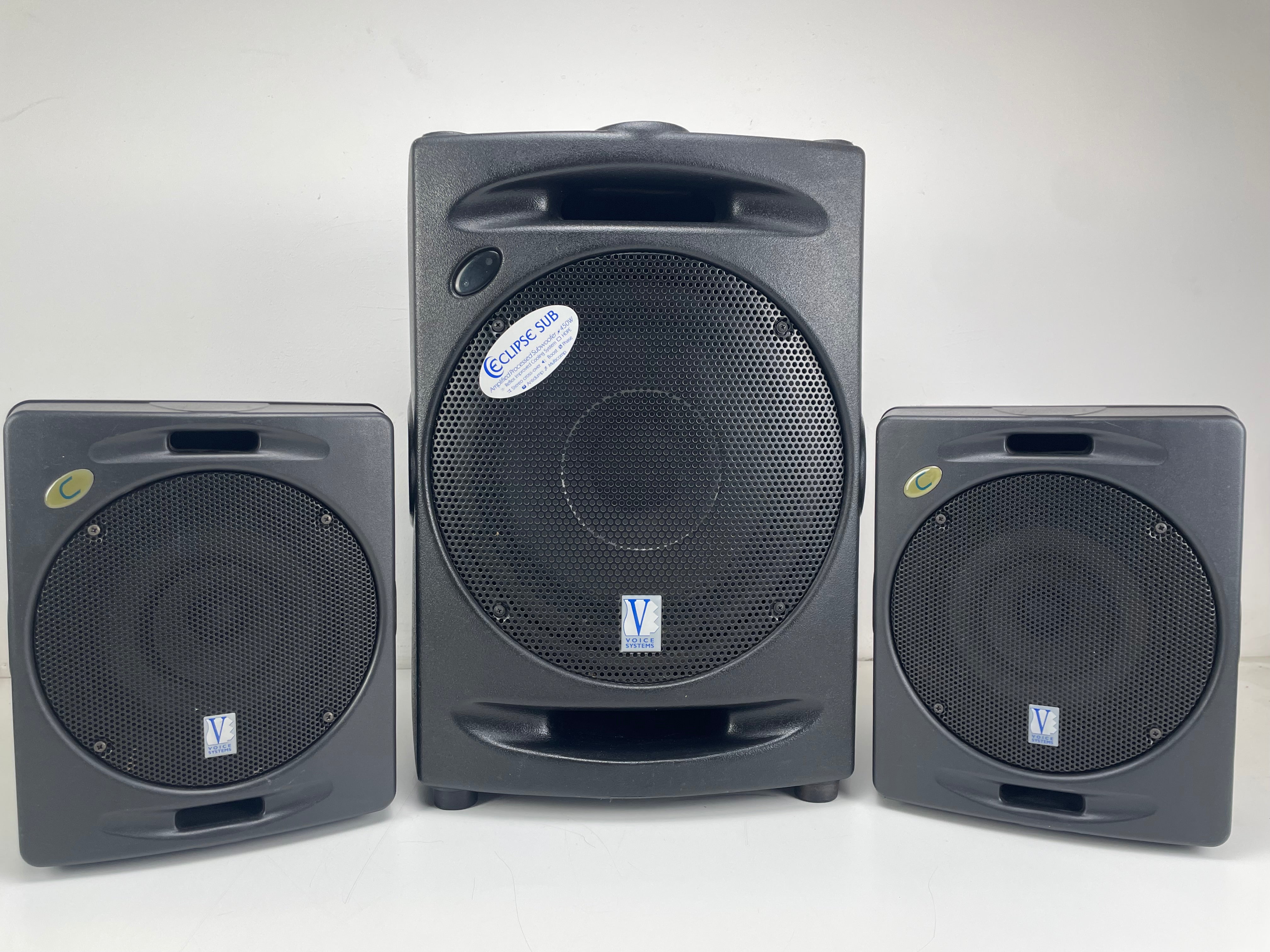 Eclipse Sub – Amplified Subwoofer System  – Includes 2 Satellite Speakers