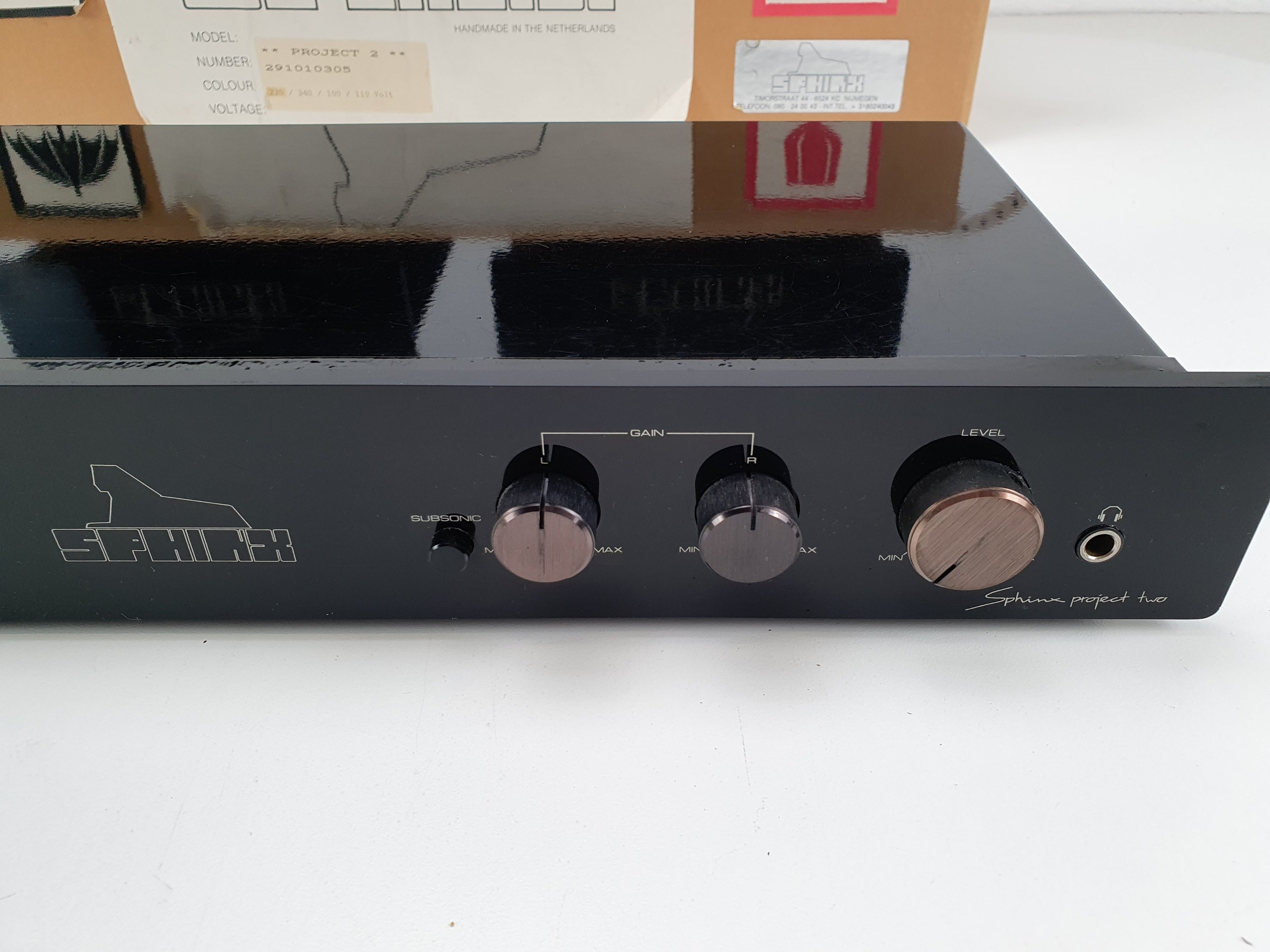 Sphinx Project 2 MK1 voorversterker (in doos) - Project 12 MONO eindversterker 2x
