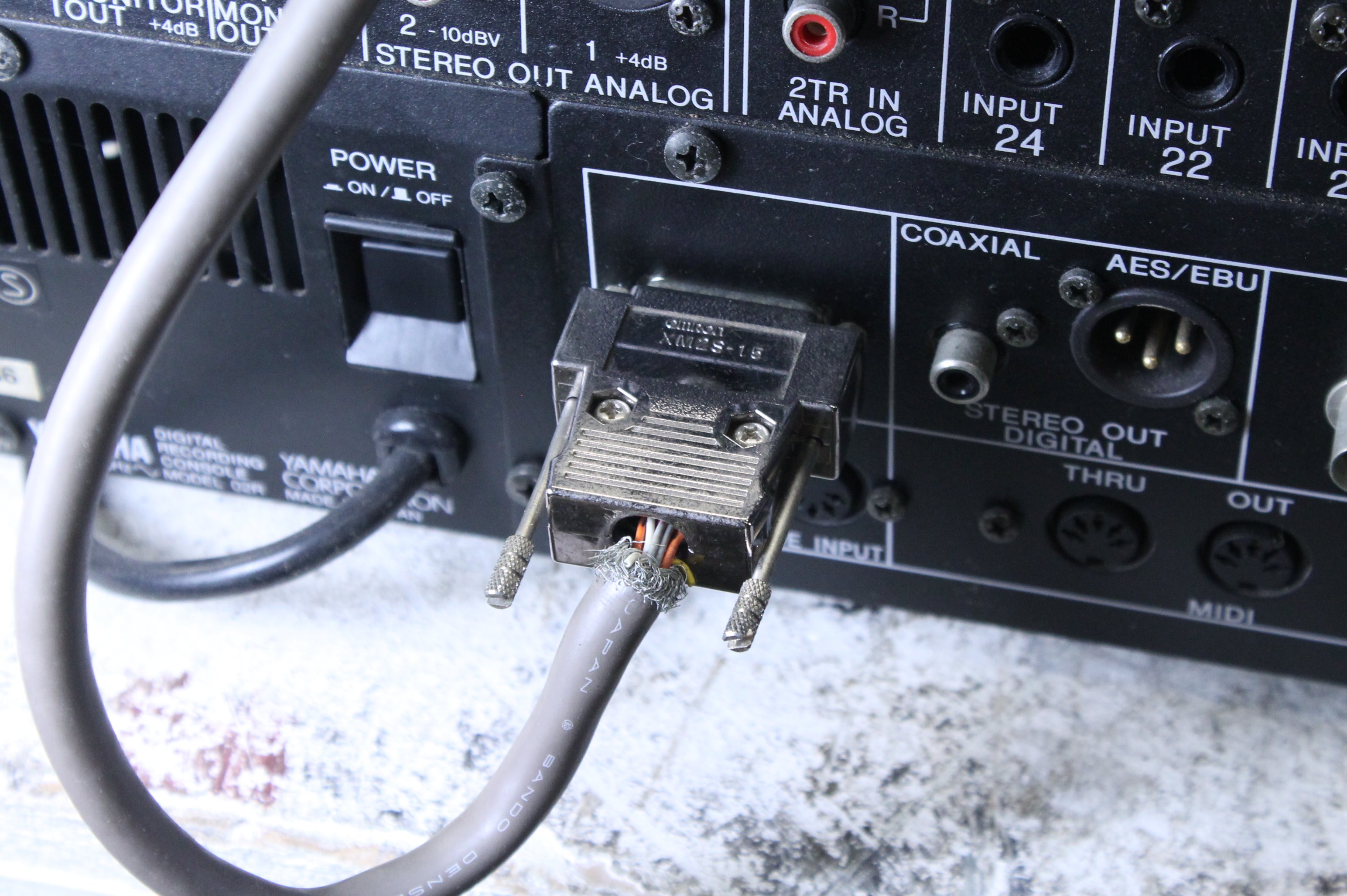 Yamaha 02R Digital Mixer with Meter Bridge and 2 ADAT Cards