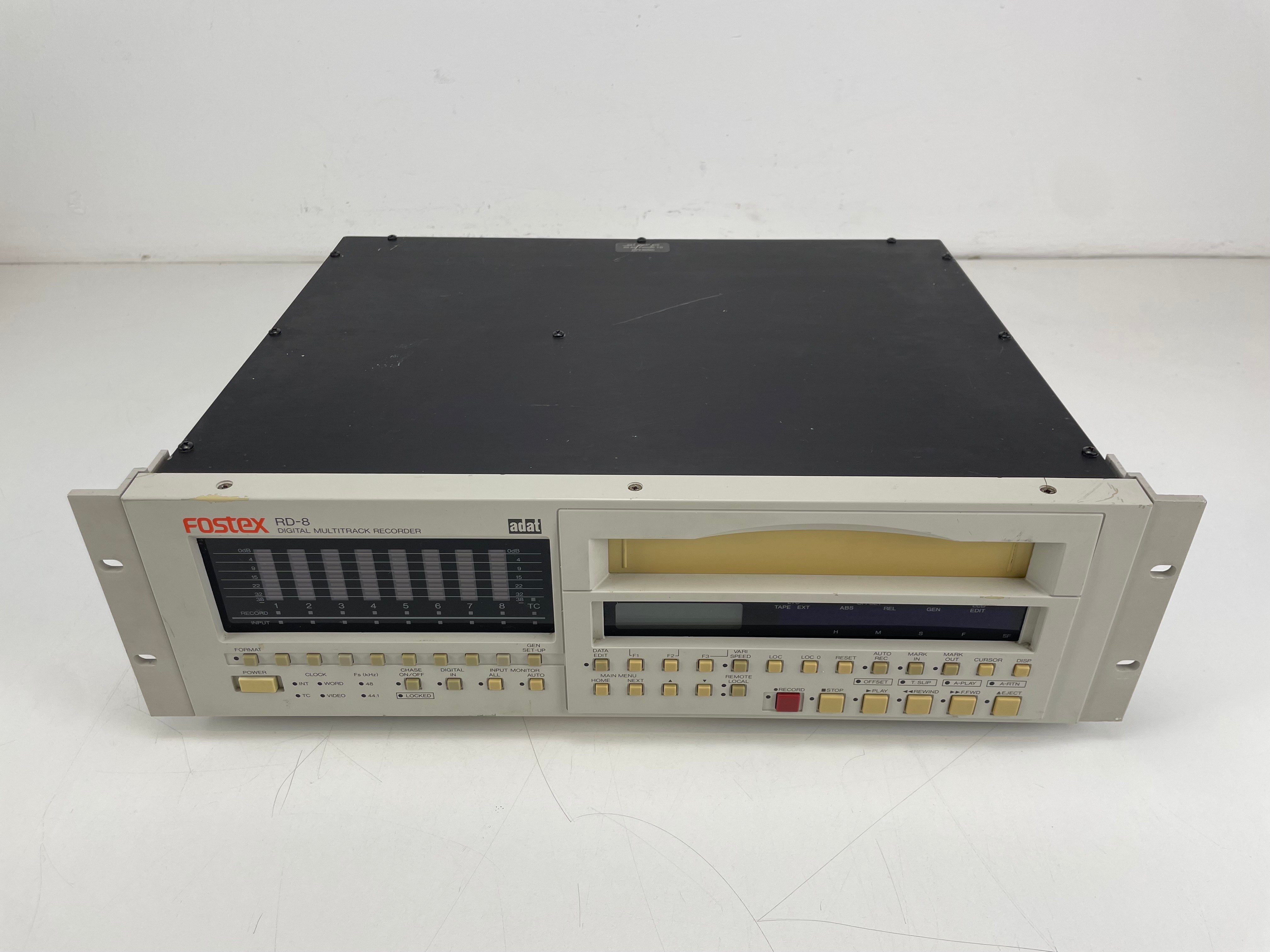 Fostex RD-8 ADAT 8-sporen digitale recorder – inclusief handleiding en 2 nieuwe ADAT-cassettes