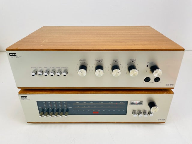 Klein & Hummel ES 20+ET20 stereo versterker + AM/FM-tuner set