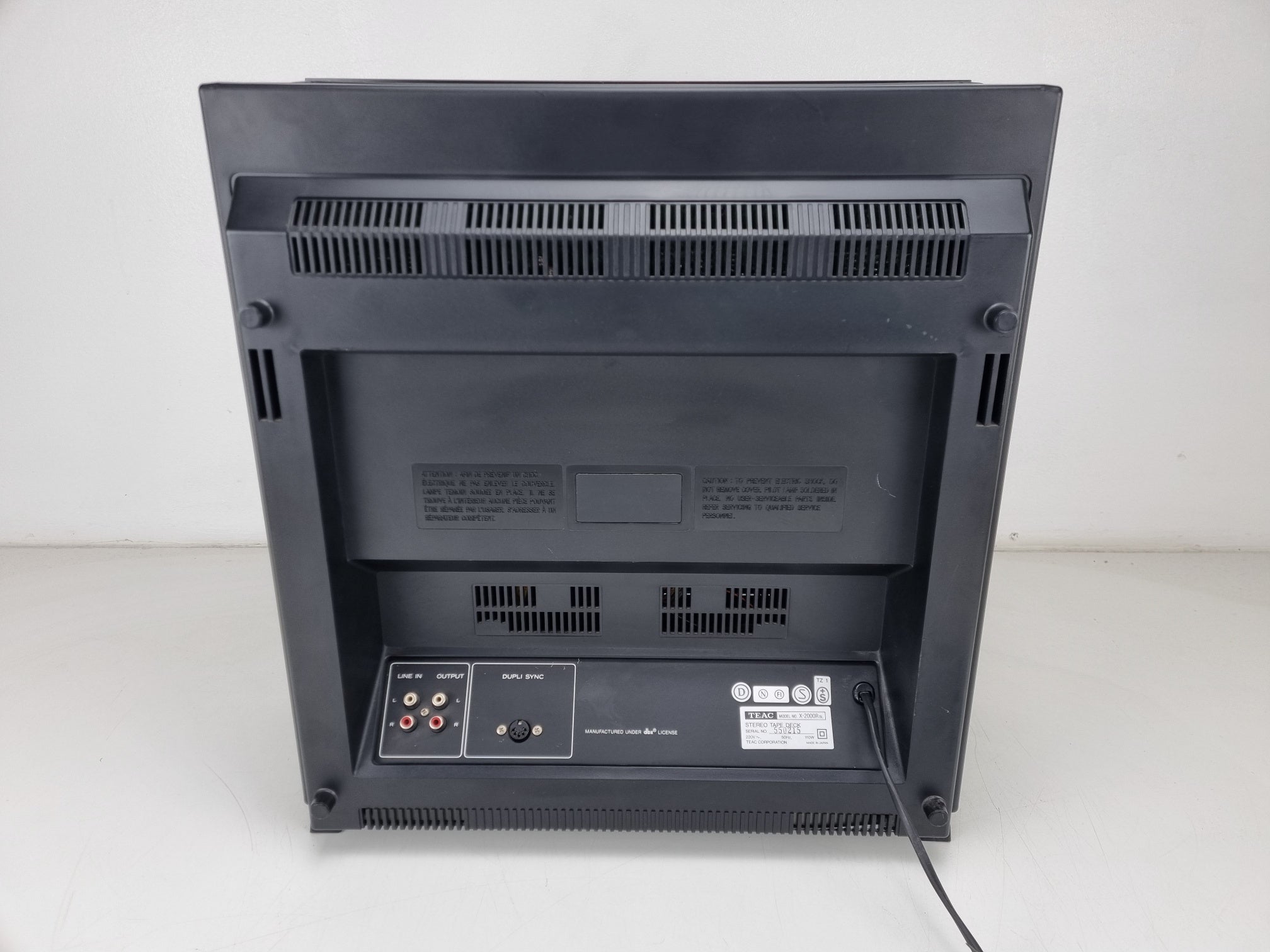 TEAC X 2000R 1/4'' Inch 26cm Reel To Reel Recorder - Fully Serviced