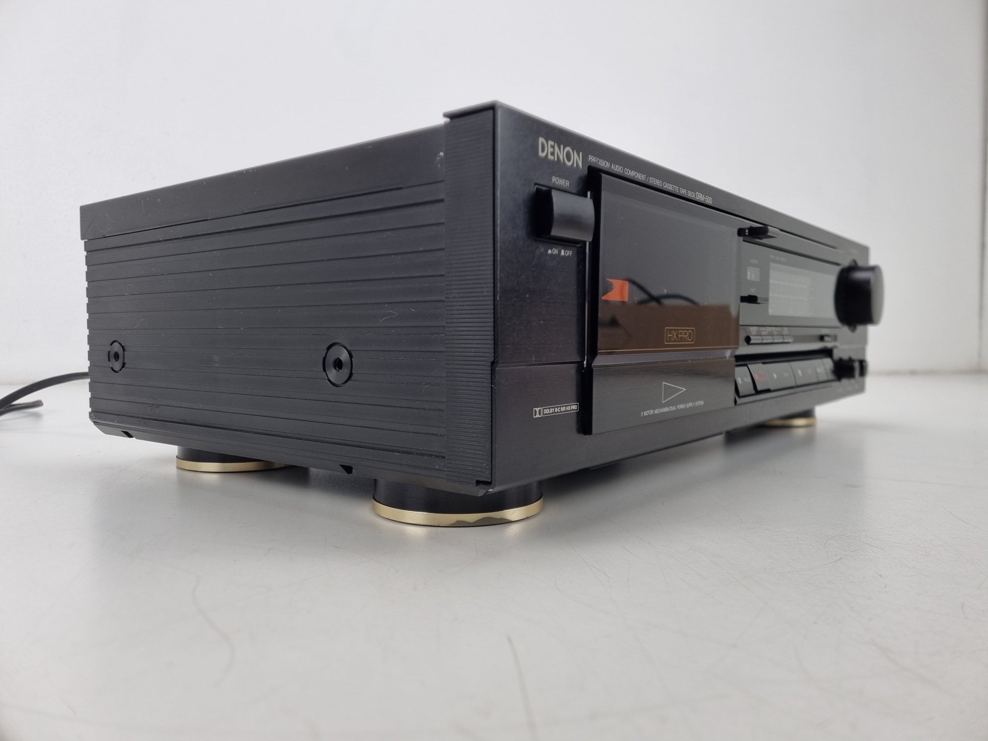 Denon DRM-500 stereo cassettedeck met 2 koppen - Nieuwe riemen