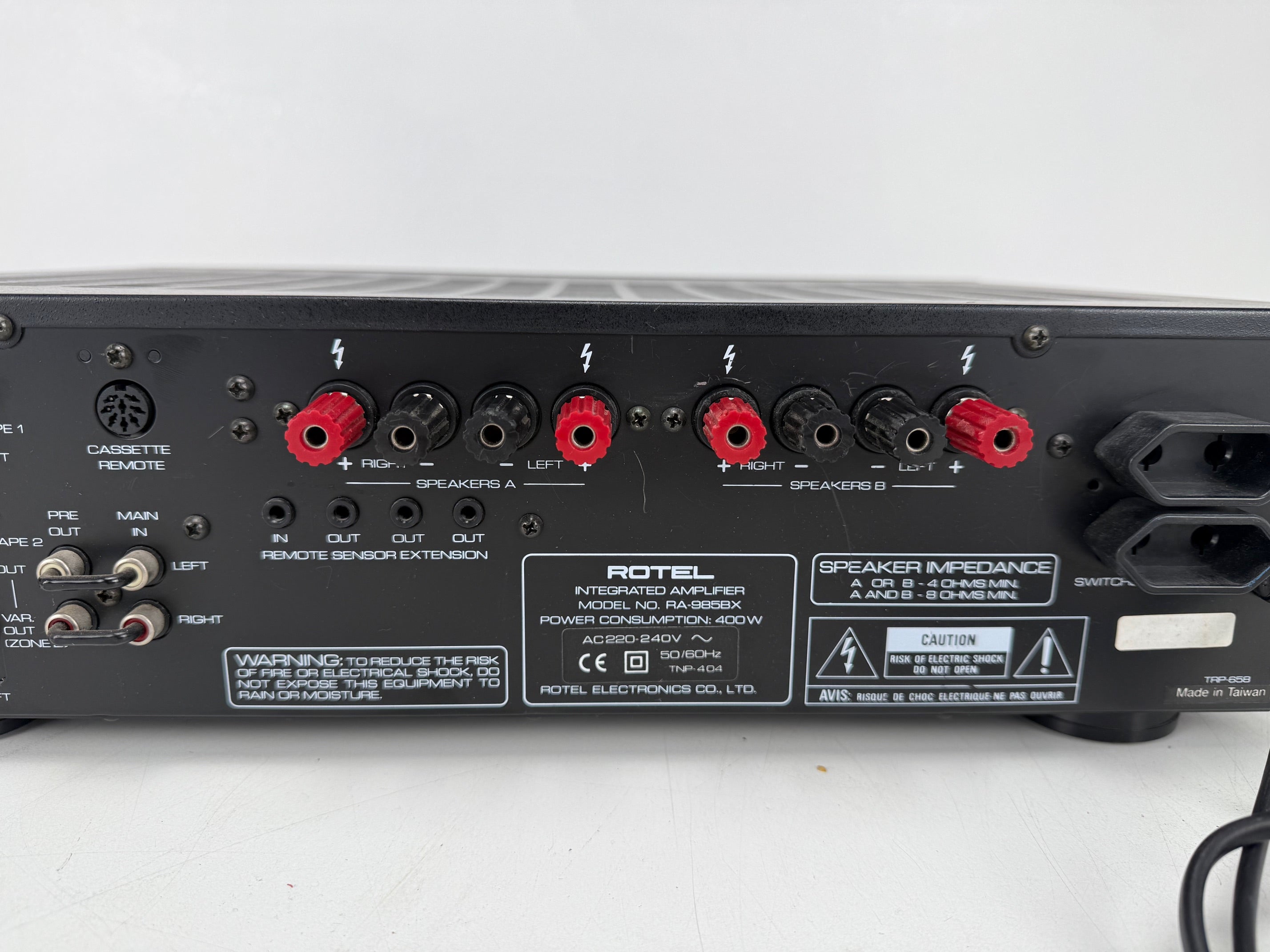 Rotel RA - 985BX Stereo Integrated Amplifier - 100 watt into 8 ohm