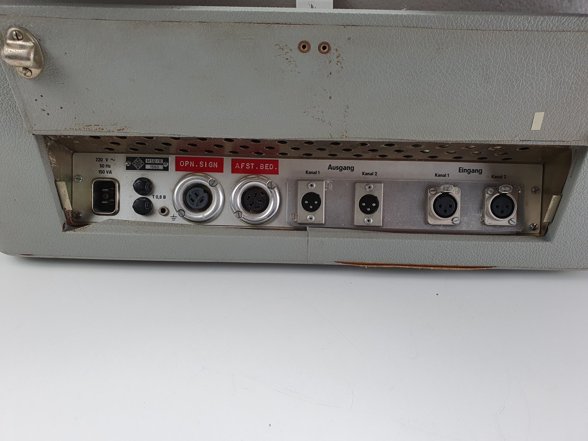 Telefunken M5B stereo bandrecorder in koffer met beschermfolie en handleiding - Onderhoud uitgevoerd