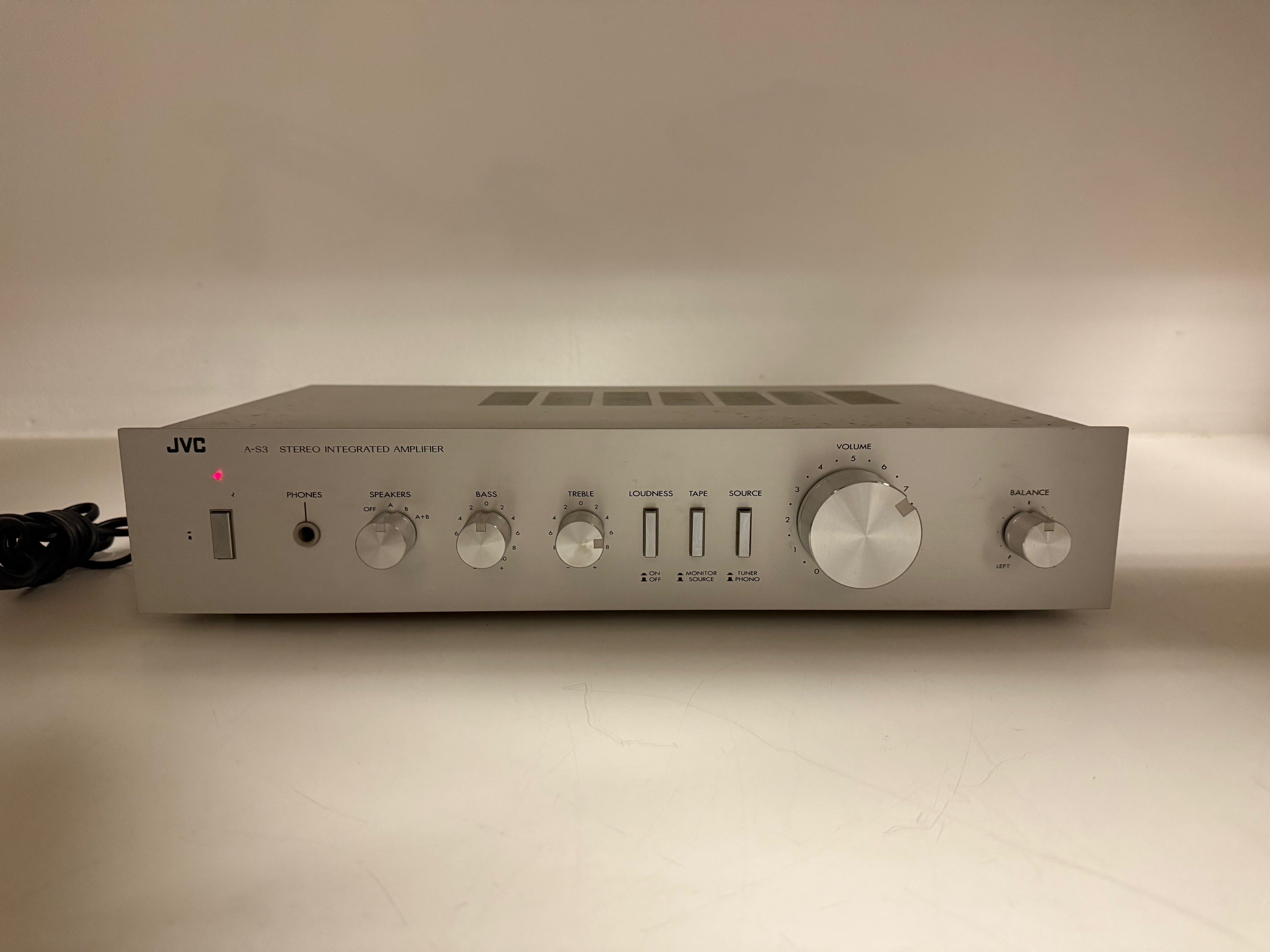 JVC A-S3 Stereo Integrated Amplifier - 22w into 8 Ohm- Checked and cleaned