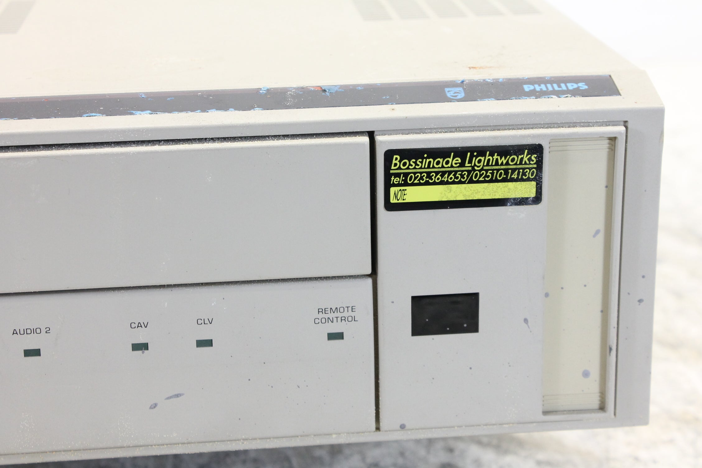 Philips Laservision VP412 schijfstation met uitgebreide schijfcapaciteit, zonder accessoires.