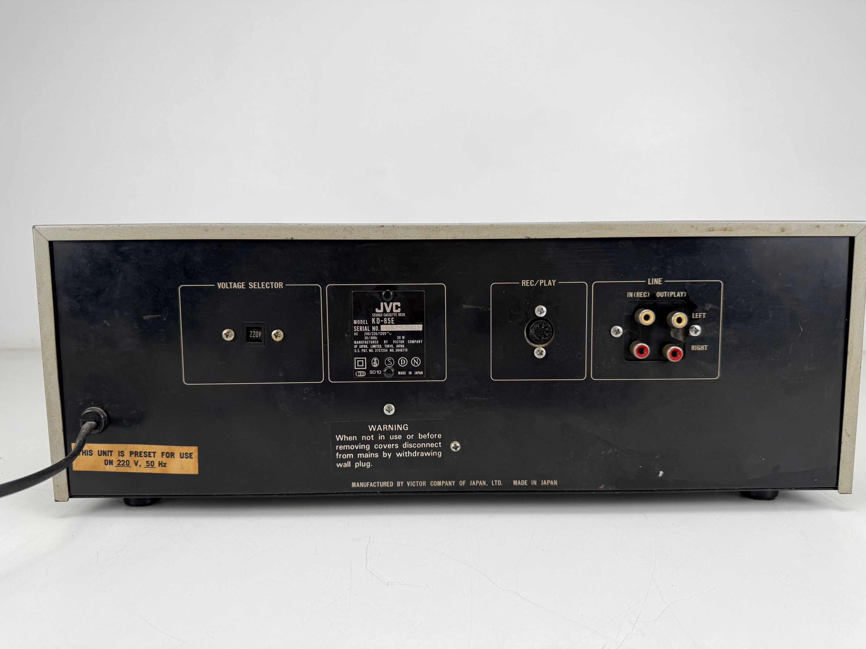 JVC KD - 85 Stereo Cassettedeck - Met ingebouwde spectrumanalysator