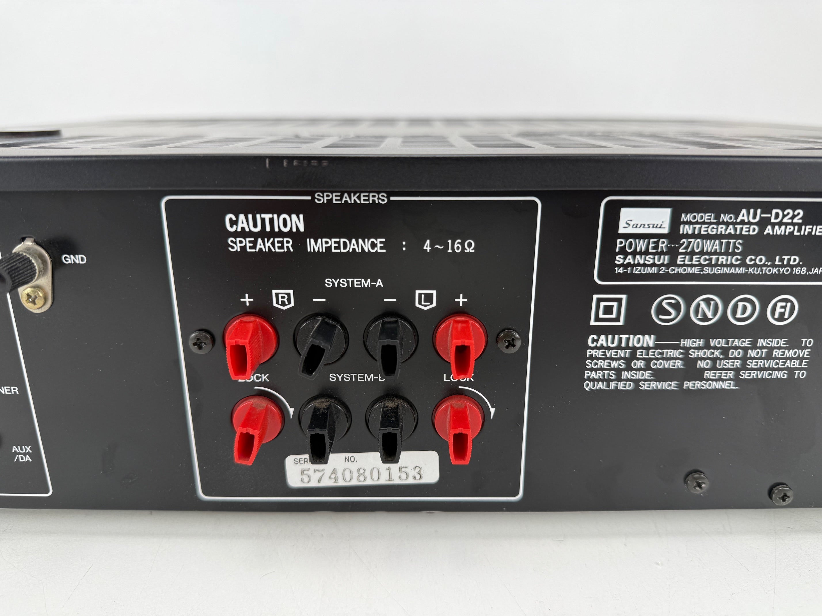 Sansui AU-D22 geïntegreerde versterker - Onderhoud/revisie van condensatoren