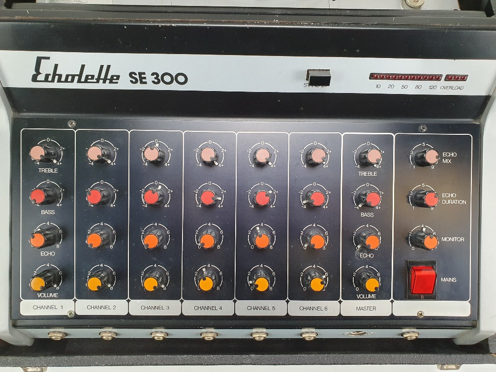 Echolette SE 300 Vintage 6 channel mixer with build in tape delay