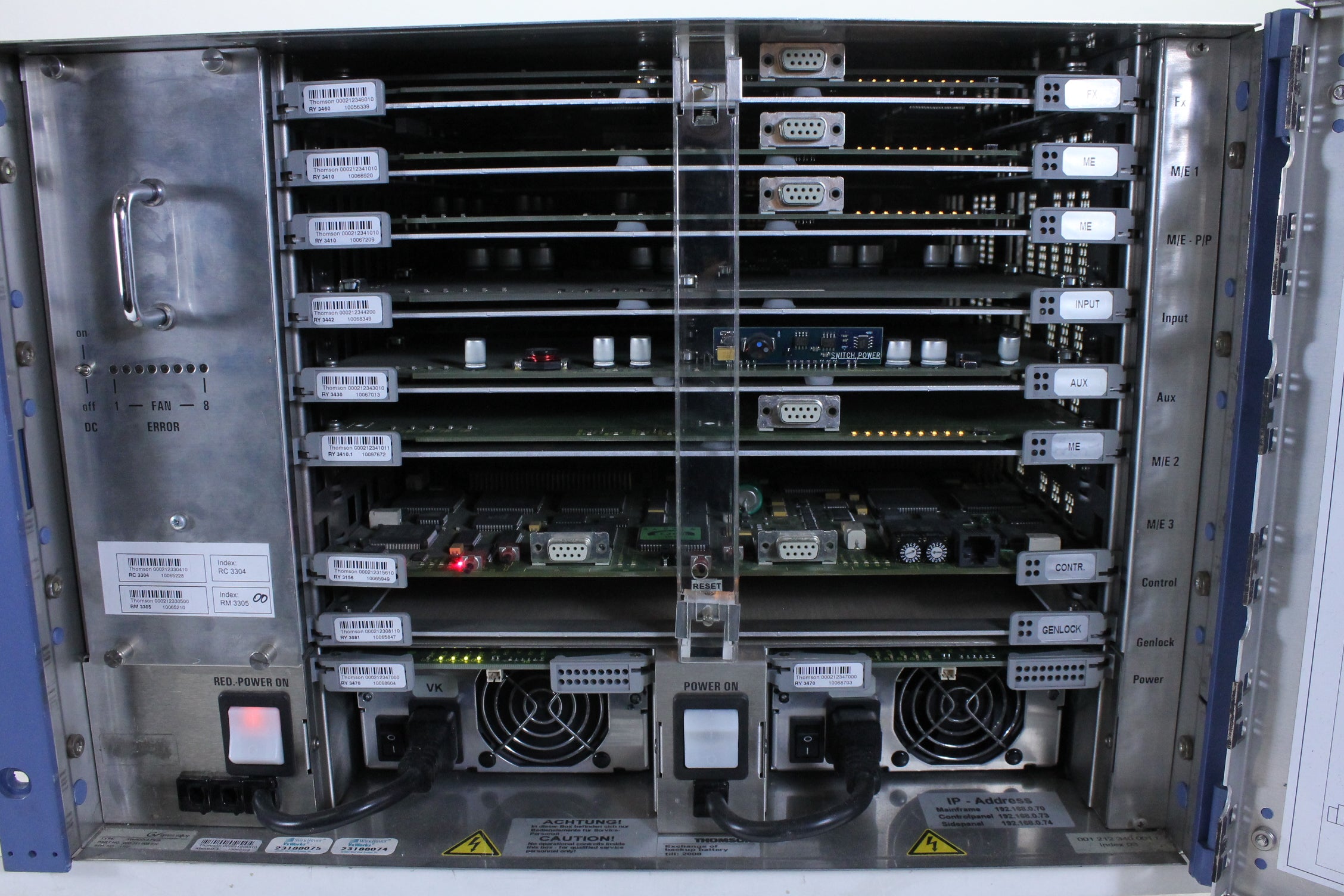 Grass Valley XtenDD Thomson RPS-35-2S + XtenDD-3-Pack Productieschakelaar