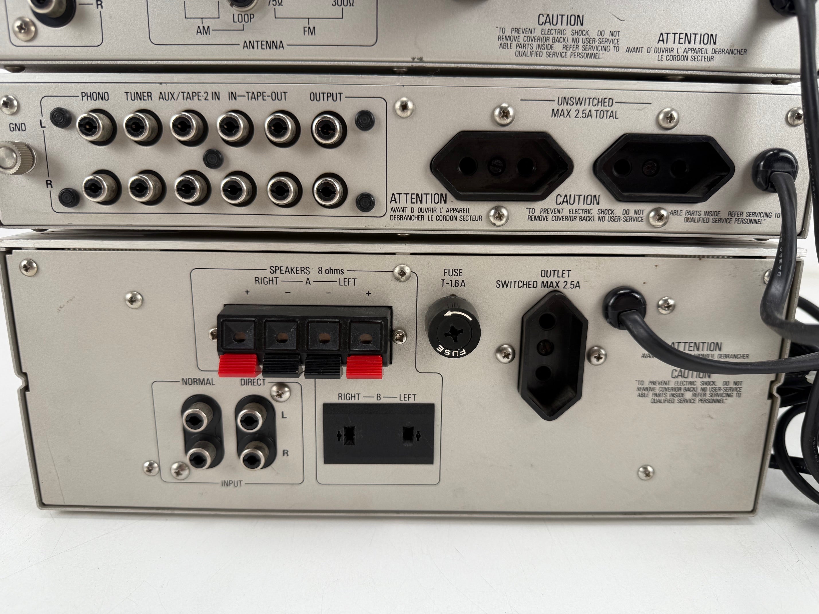 Philips 22AH109 tuner / 22AH209 voorversterker / 22AH309 eindversterker set - handleidingen