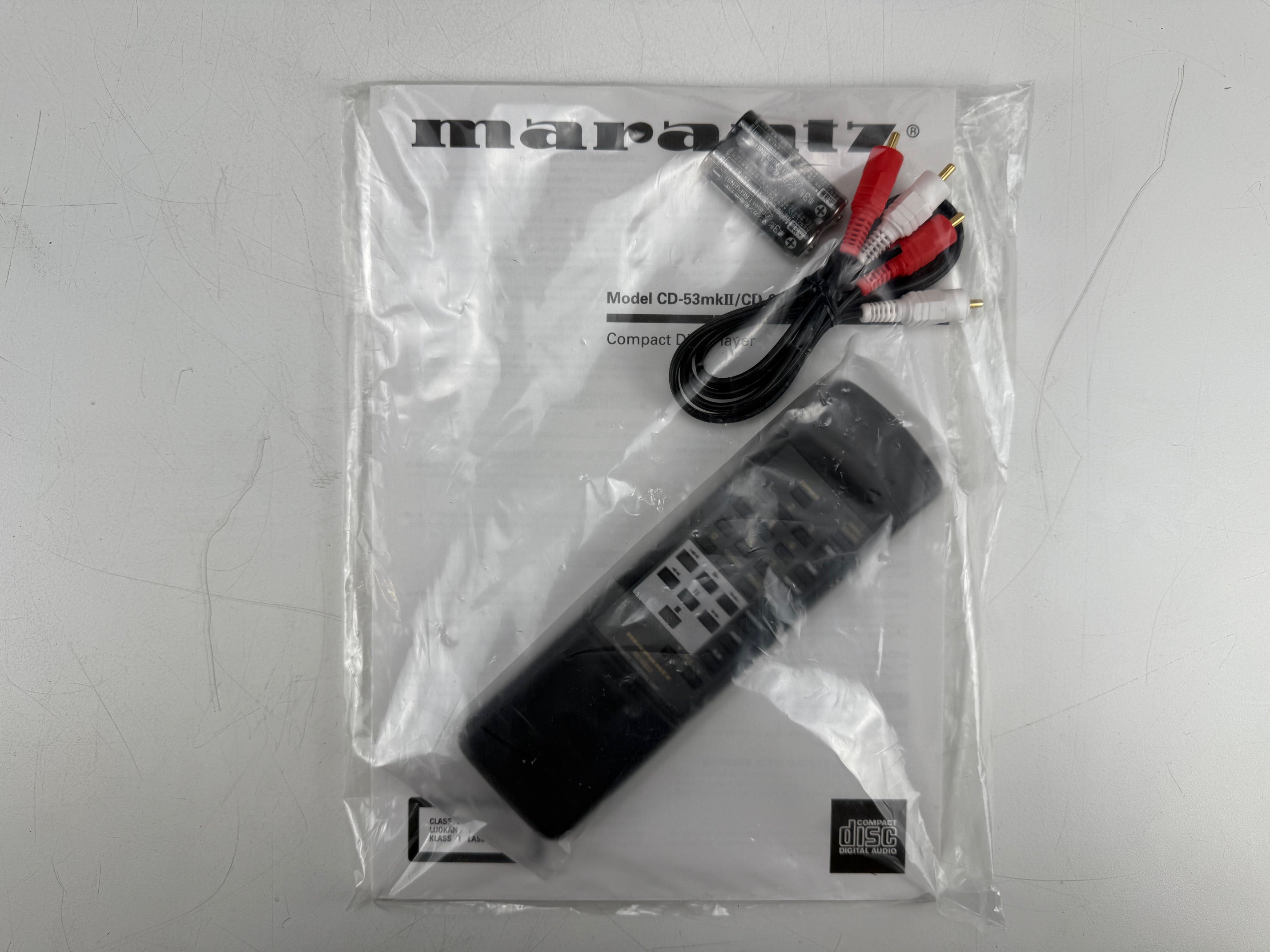 Marantz CD-63 MKII Compact Disc Player with Original Box - Manuals - Remote Control