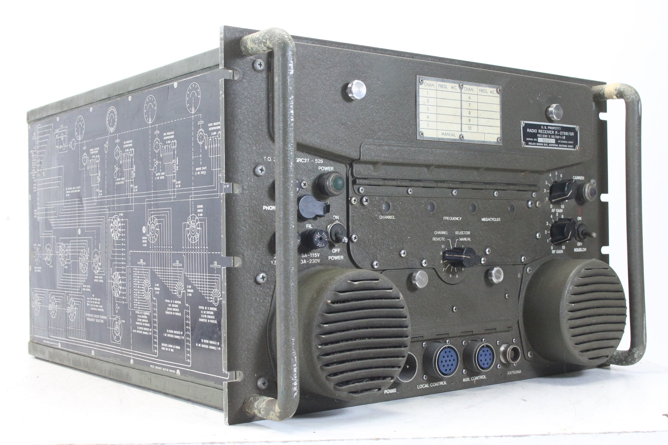 Collins Radio Company US Army R-278B/GR luchthavenradio-ontvanger