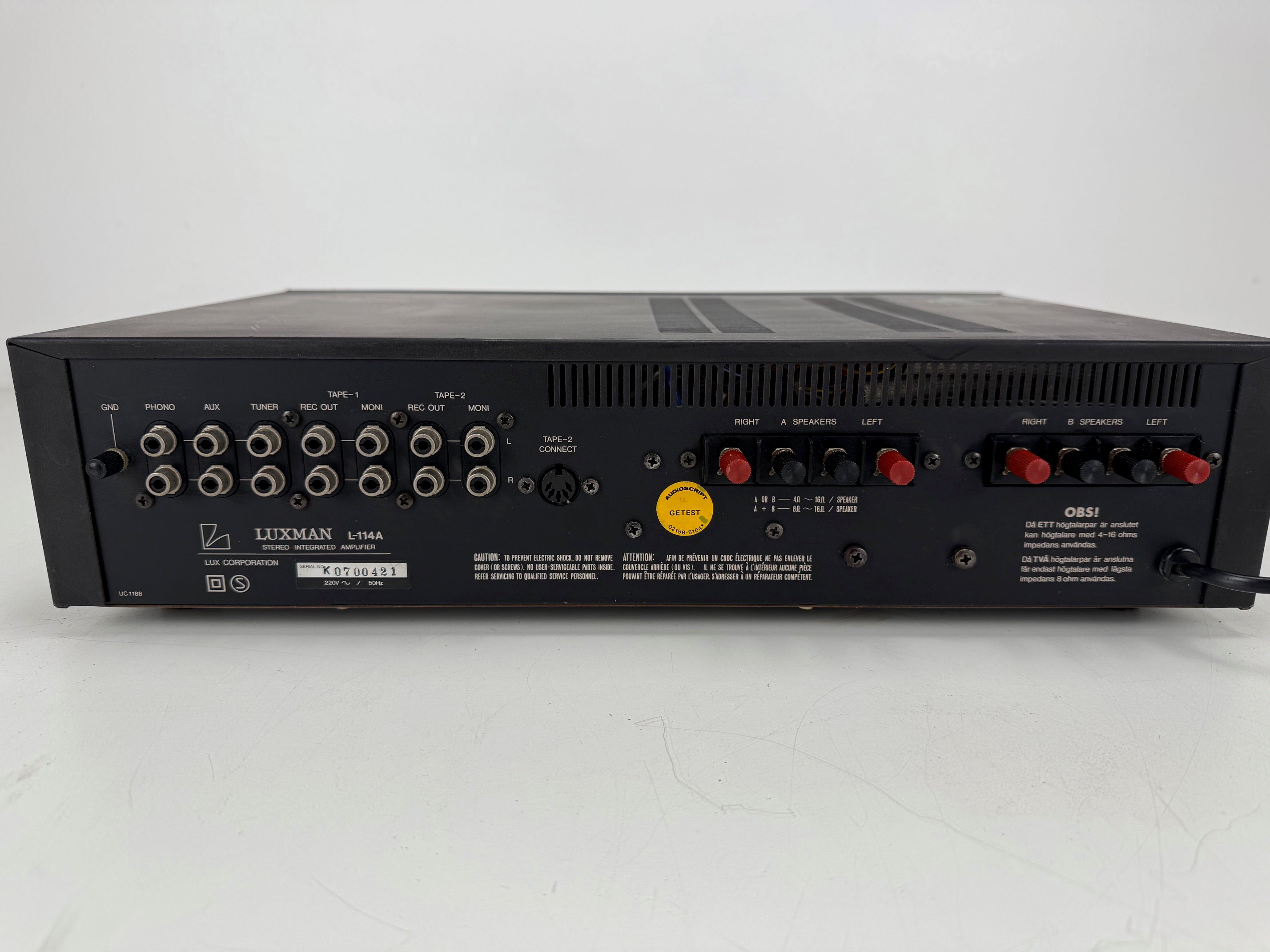 Luxman L-114A Stereo Integrated Amplifier