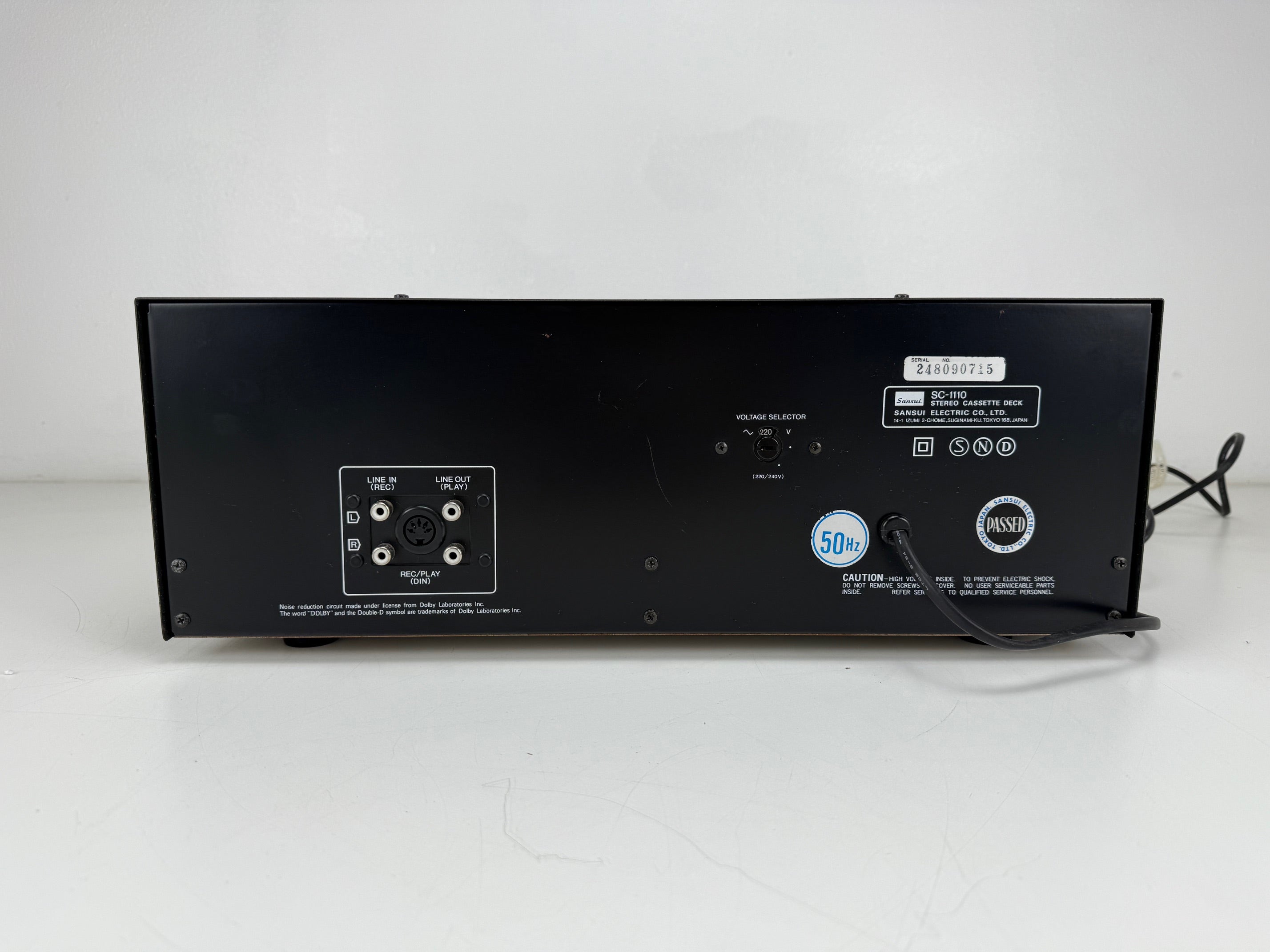 Sansui SC-1110 stereo cassettedeck met handleiding