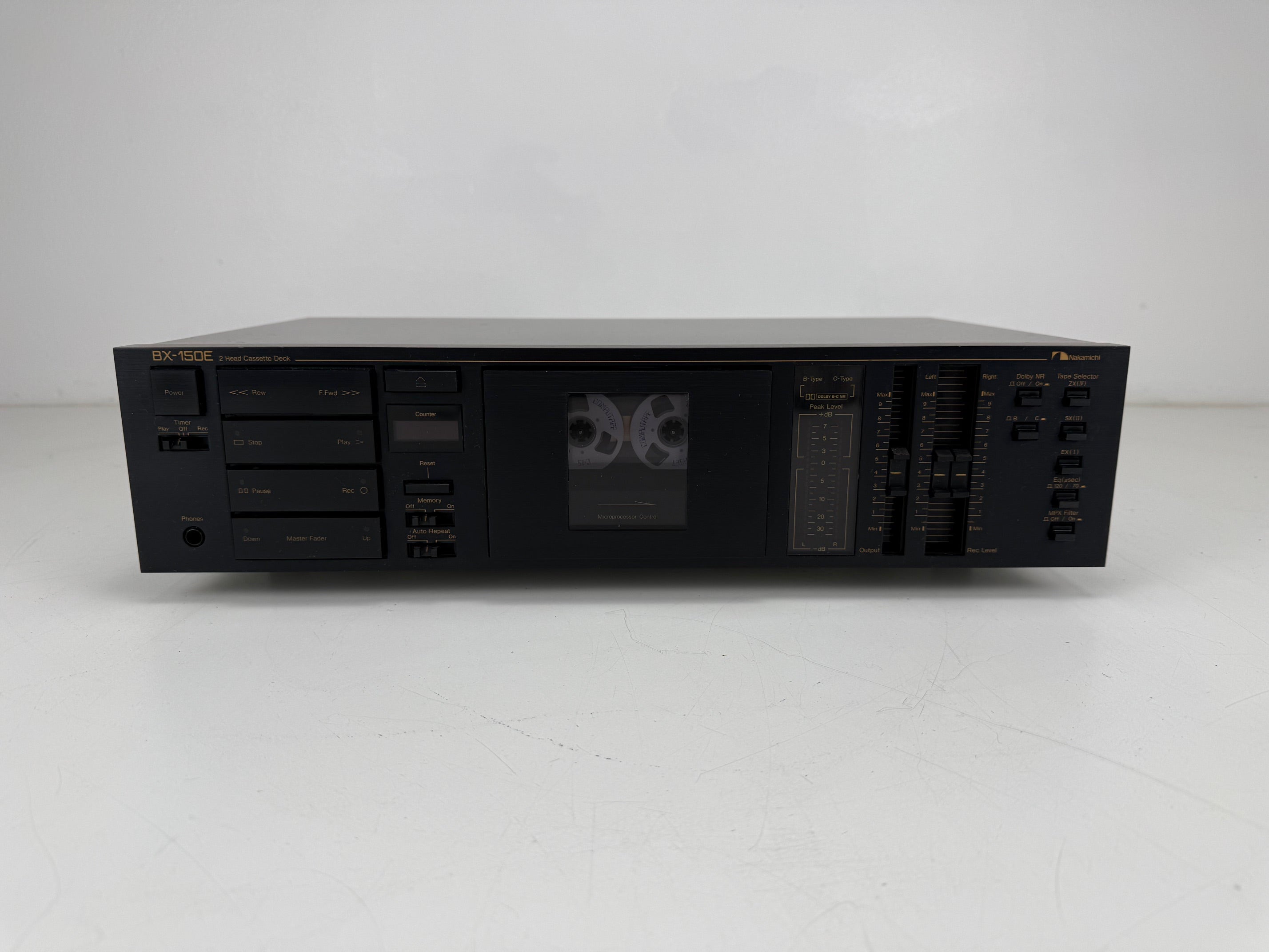 Nakamichi BX-150E stereo cassettedeck met 2 koppen - Onderhoud uitgevoerd