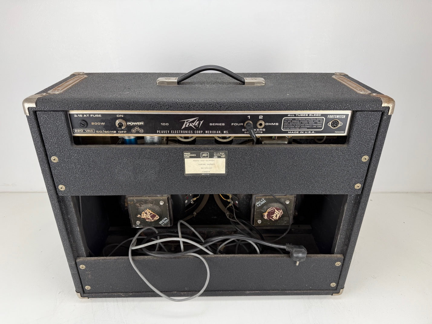 Peavey Classic 212 2x12 Guitar Combo Amplifier