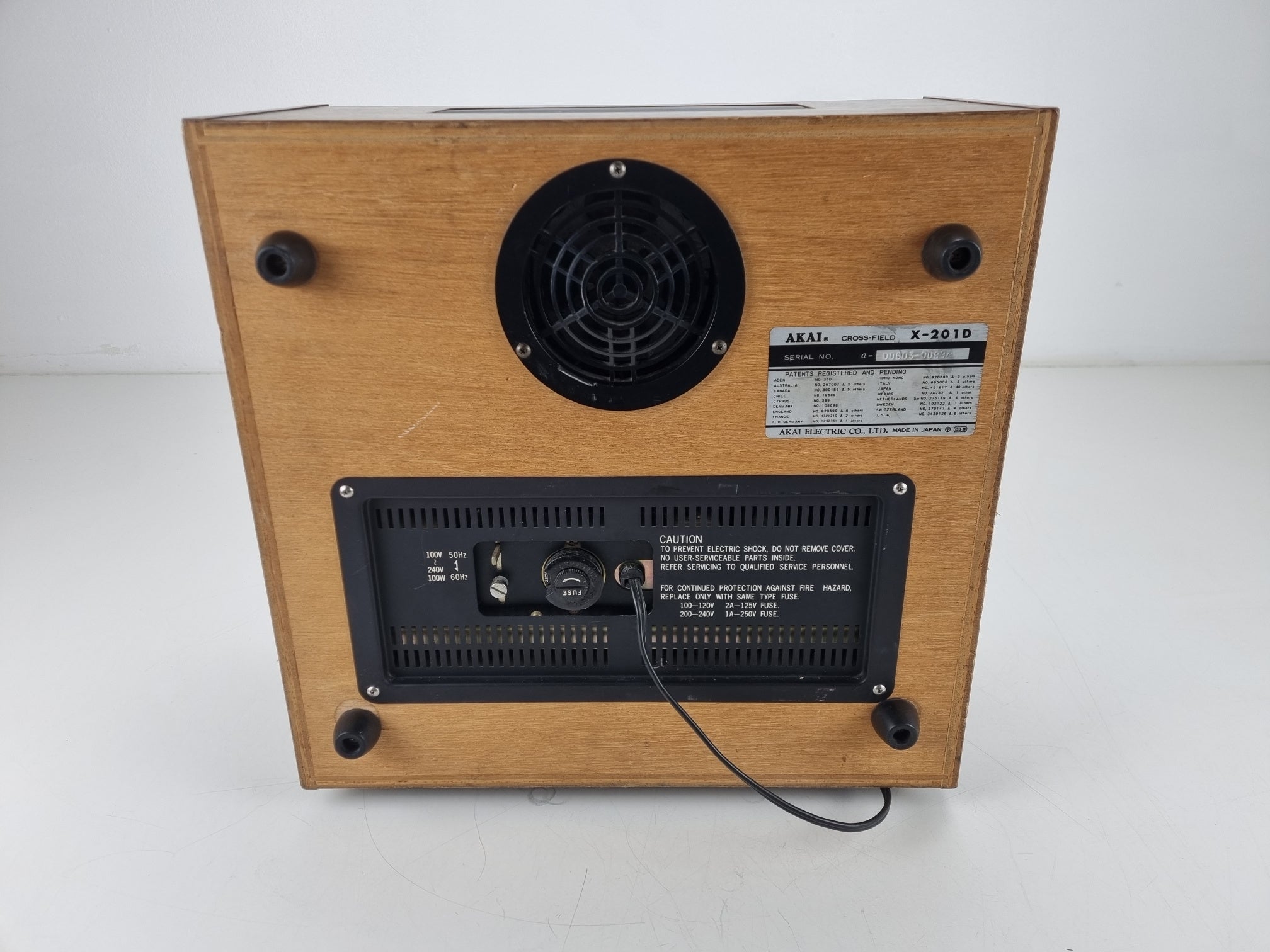 Akai X-201D - 1/4'' reel tot reel recorder -  4 track 2 channel - With lid