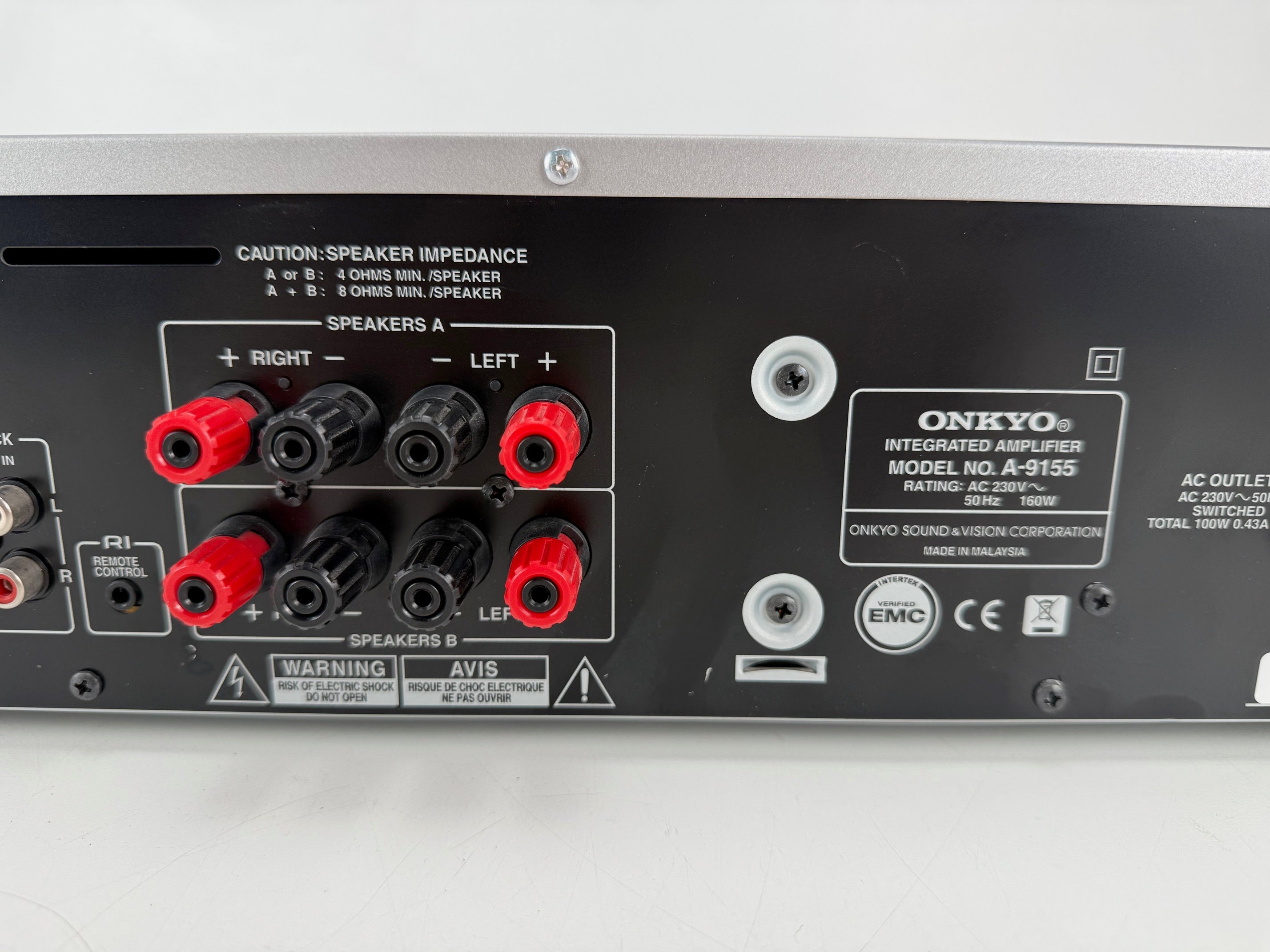 Onkyo A-9155 stereo geïntegreerde versterker met afstandsbediening